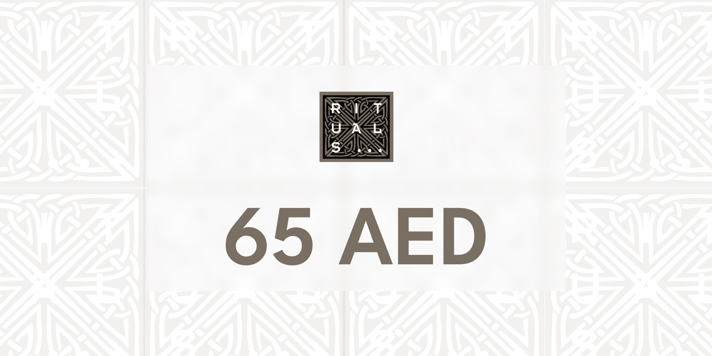 Rituals Gift Card 65 AED