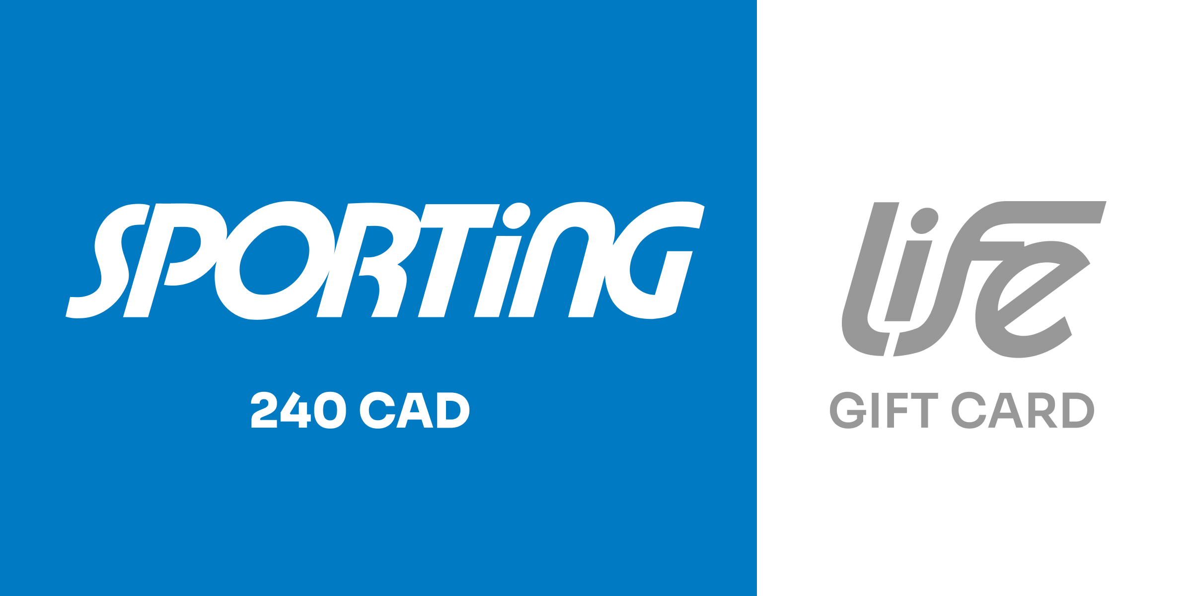 Sporting Life Gift Card 240 CAD