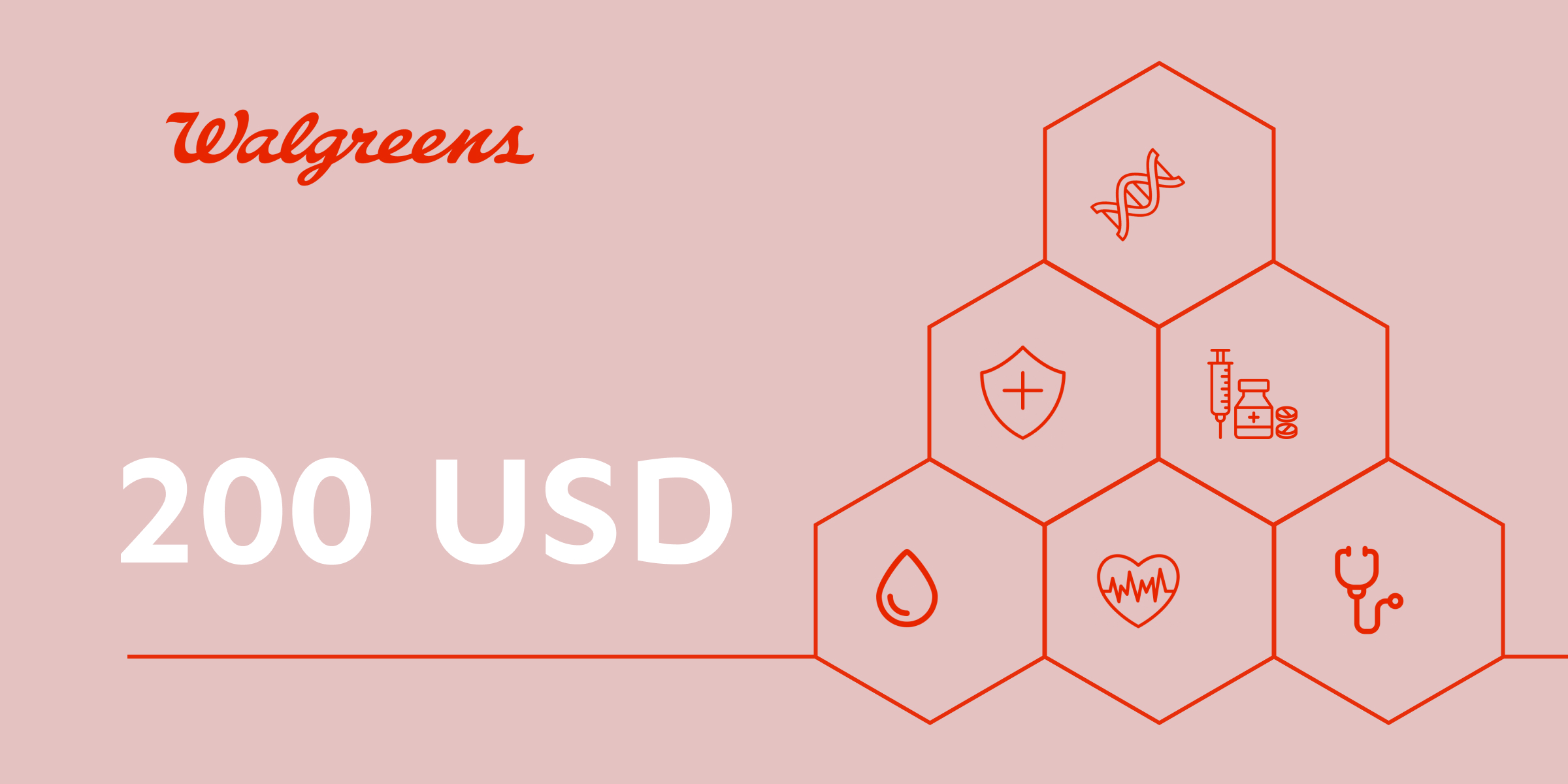 Walgreens Gift Card 200 USD