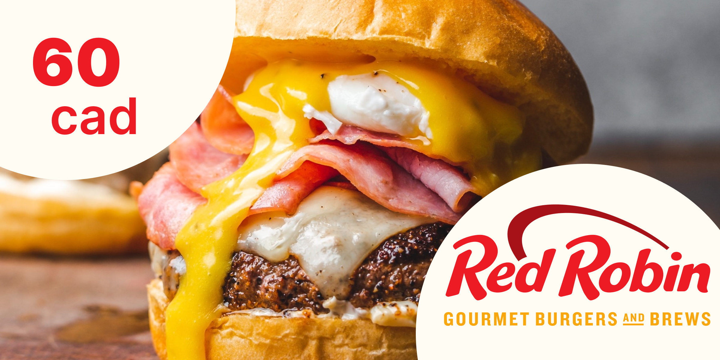 Red Robin Gift Card 60 CAD