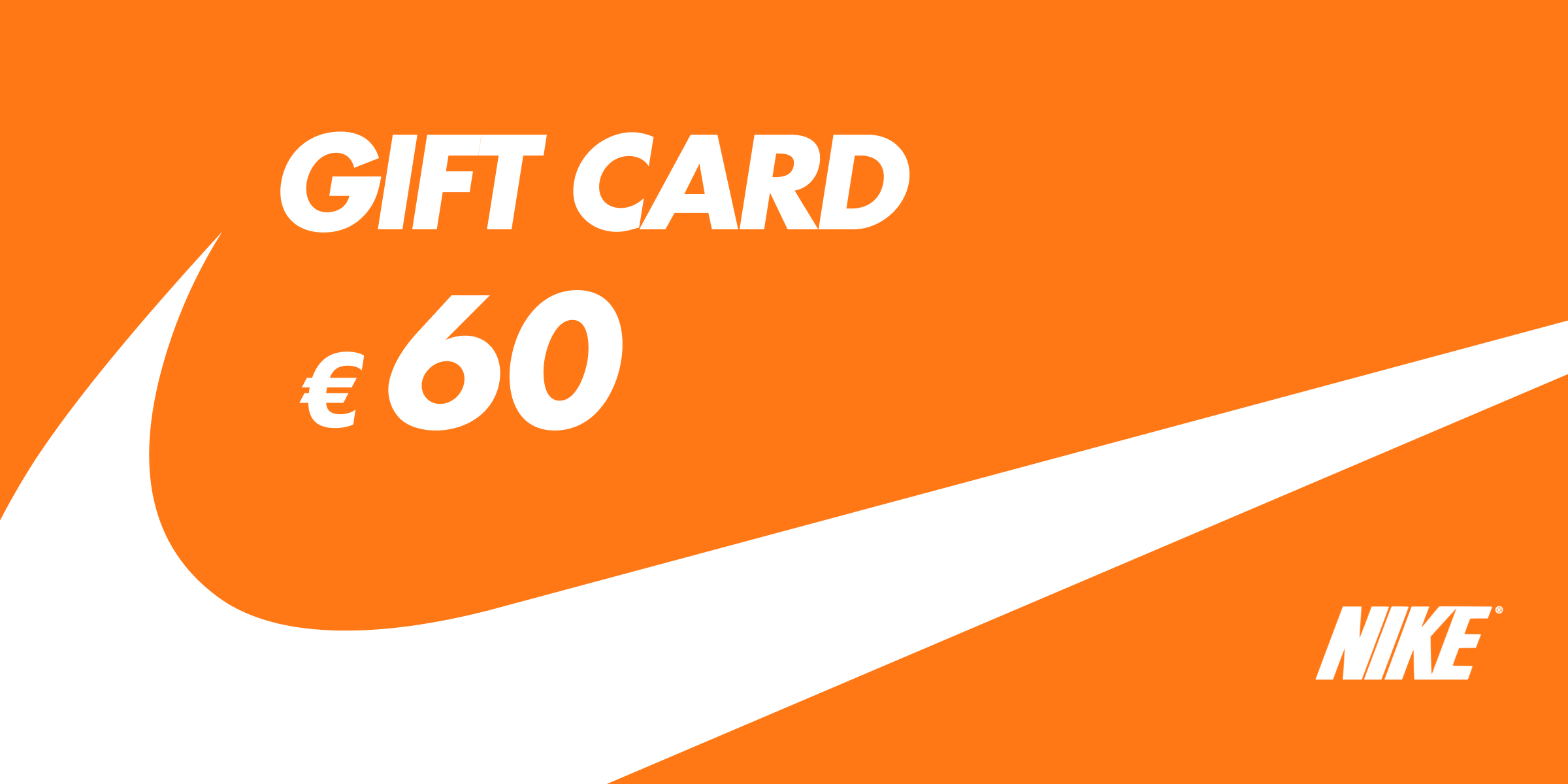 Nike Store Gift Card 60 EUR