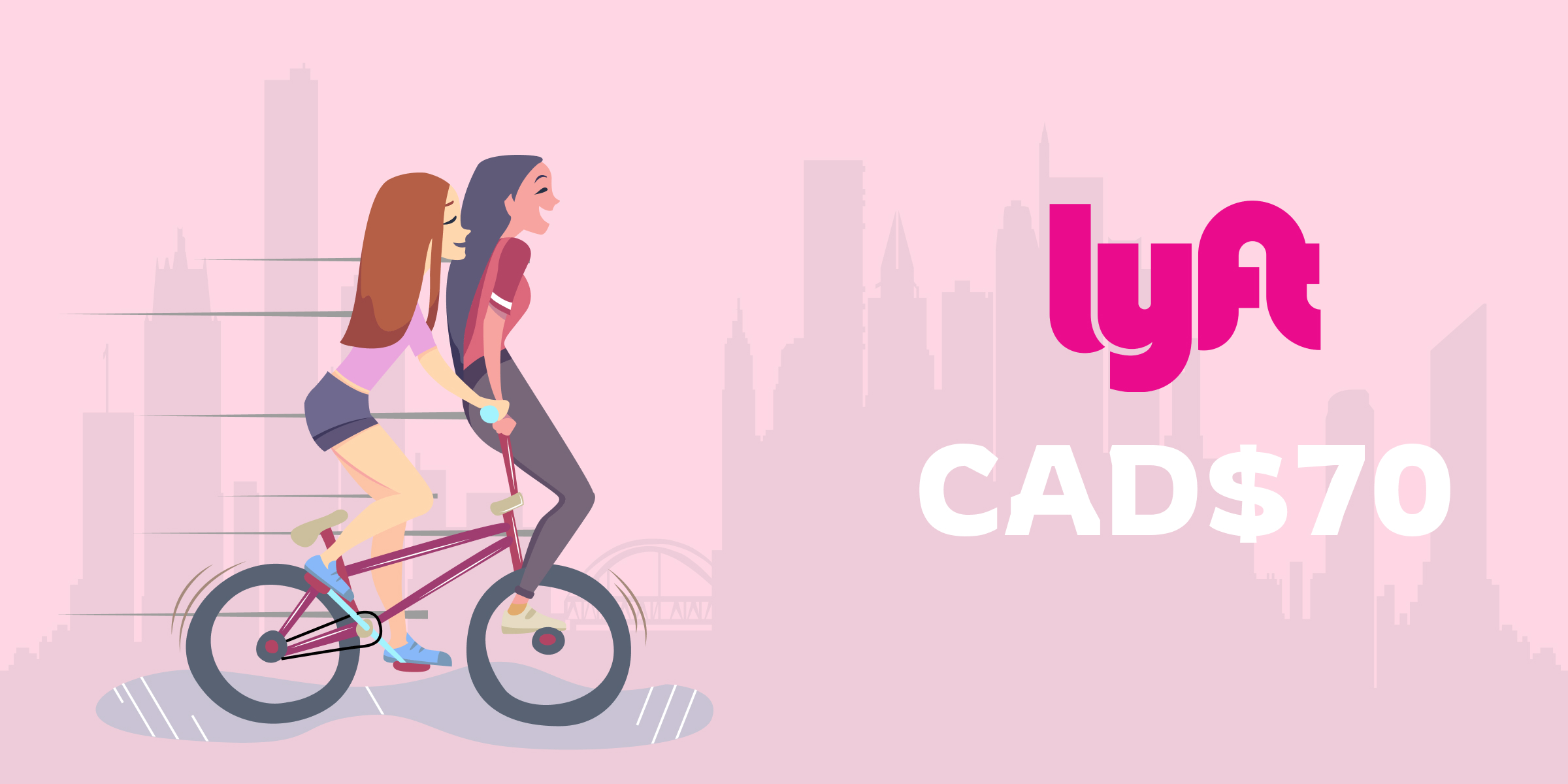 Lyft Gift Card 70 CAD