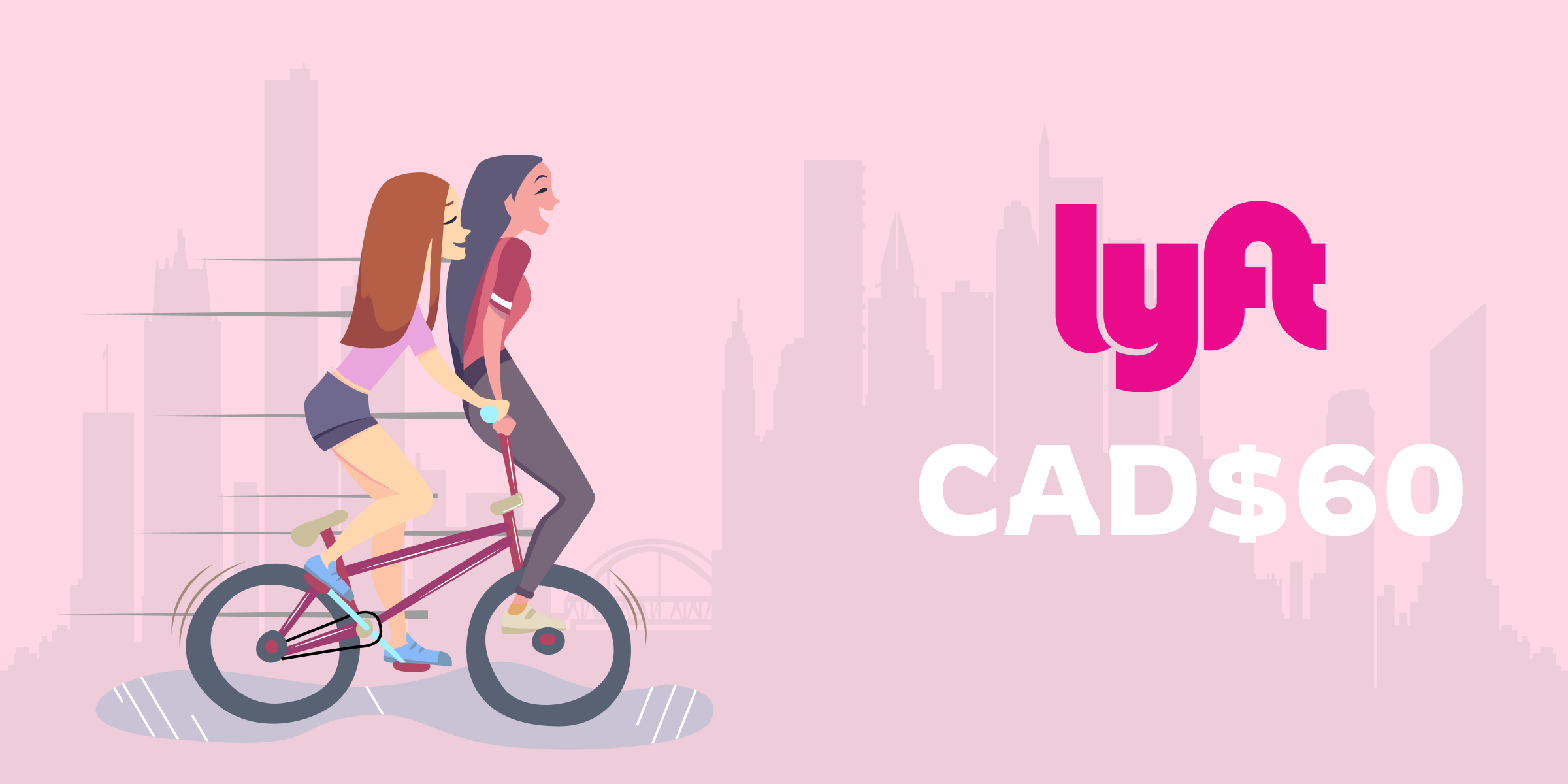 Lyft Gift Card 60 CAD