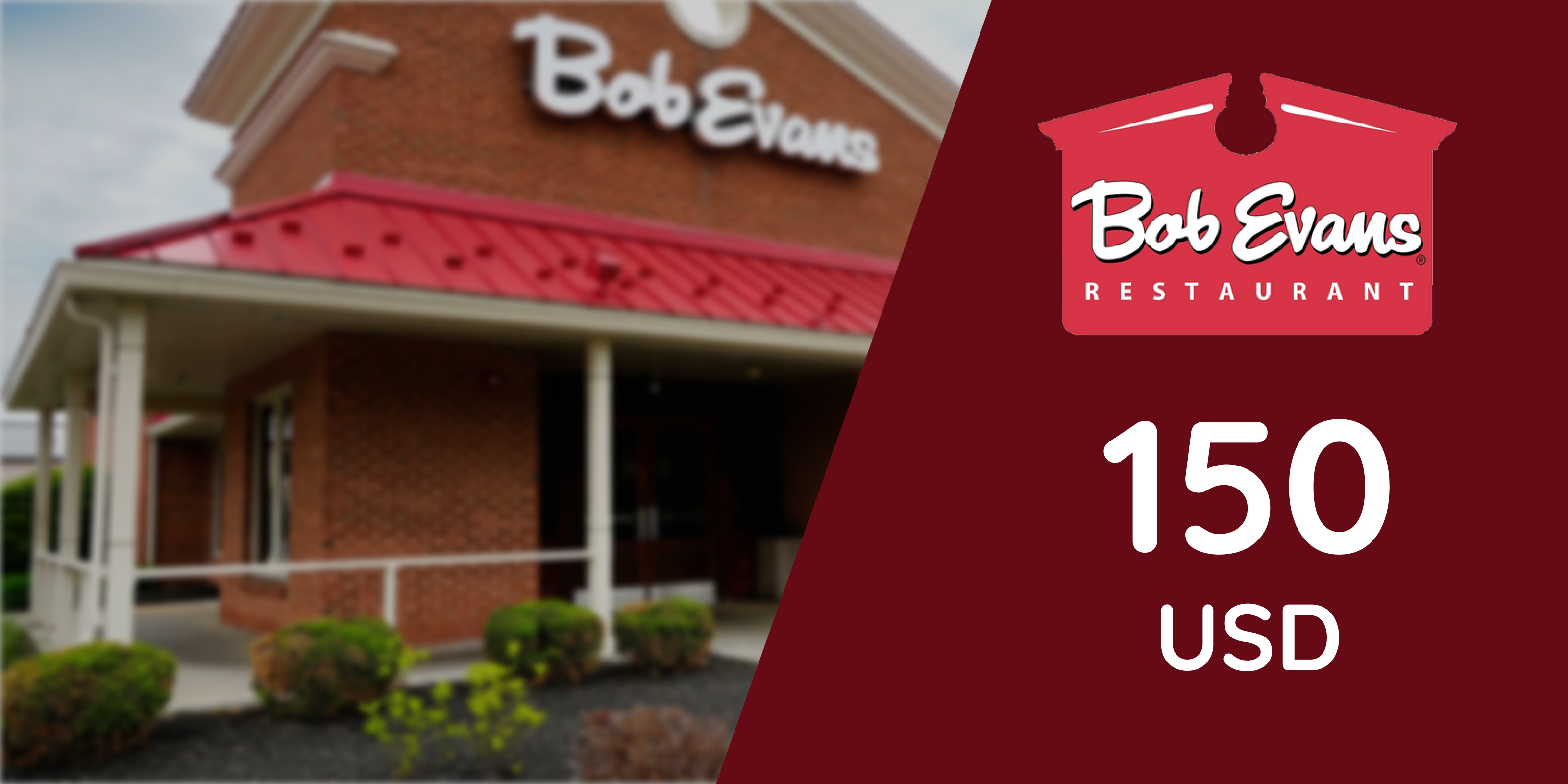 Bob Evans Restaurants Gift Card 150 USD