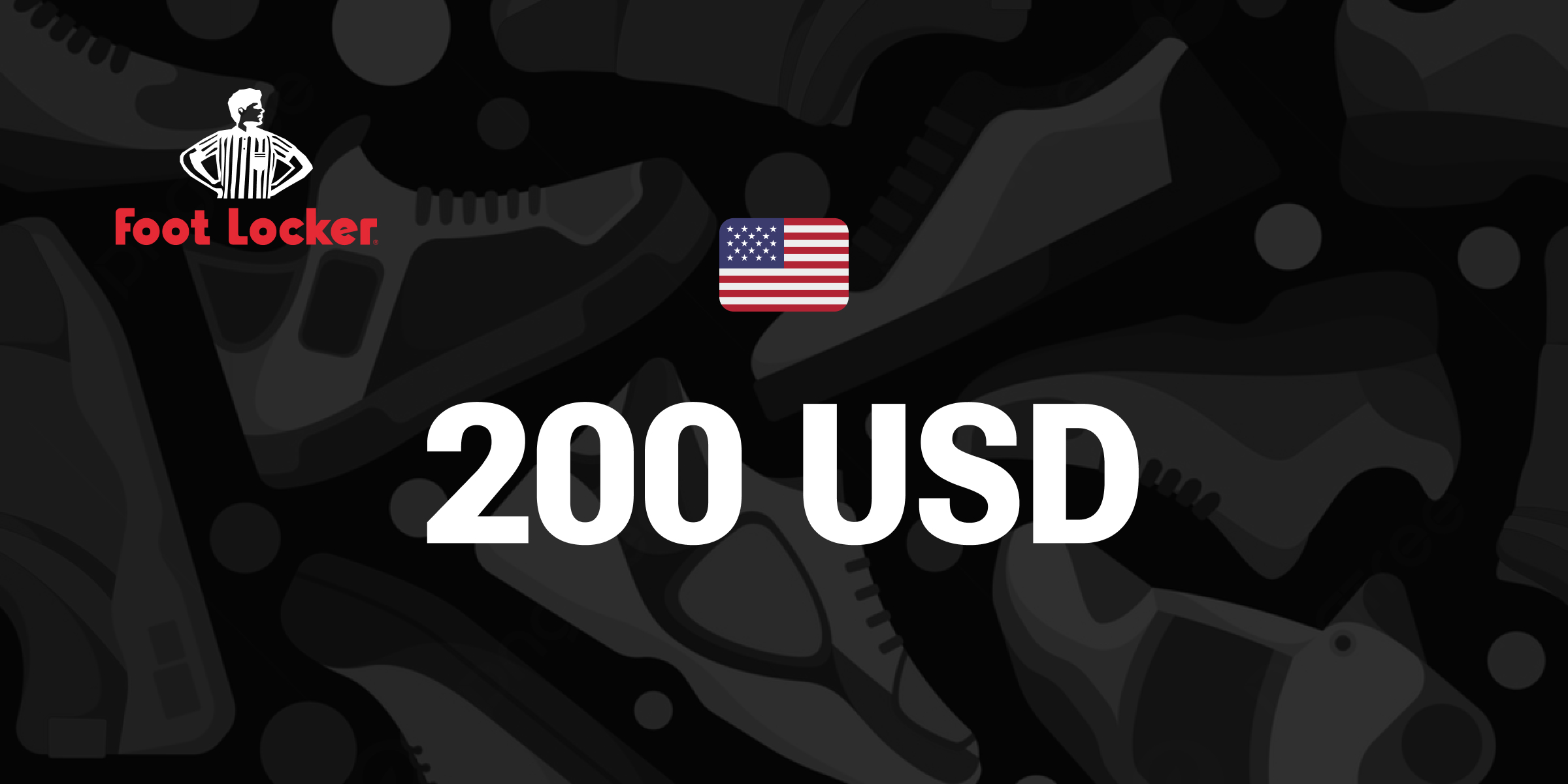 Foot Locker Gift Card 200 USD