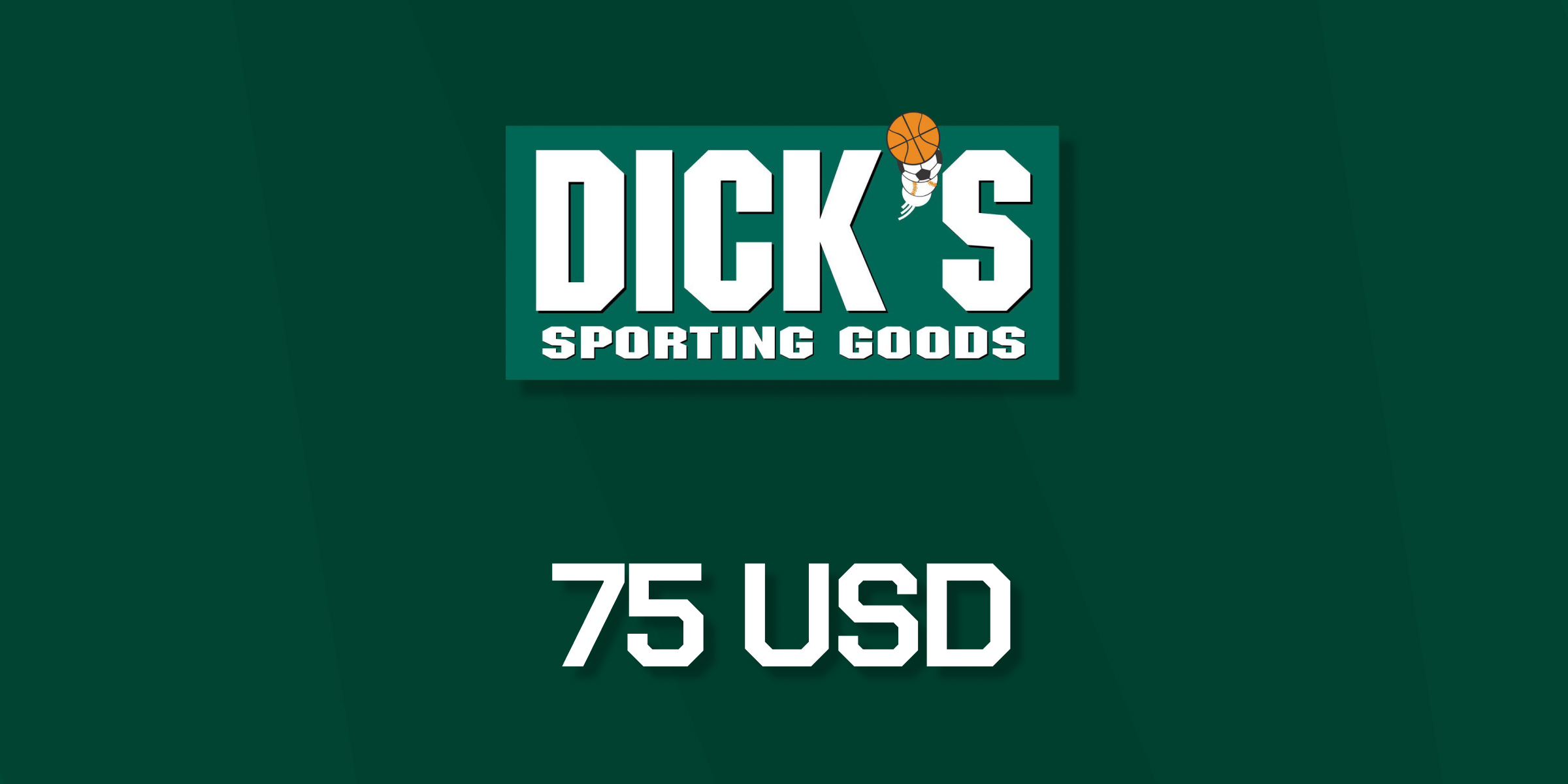Dicks Sporting Goods Gift Card 75 USD