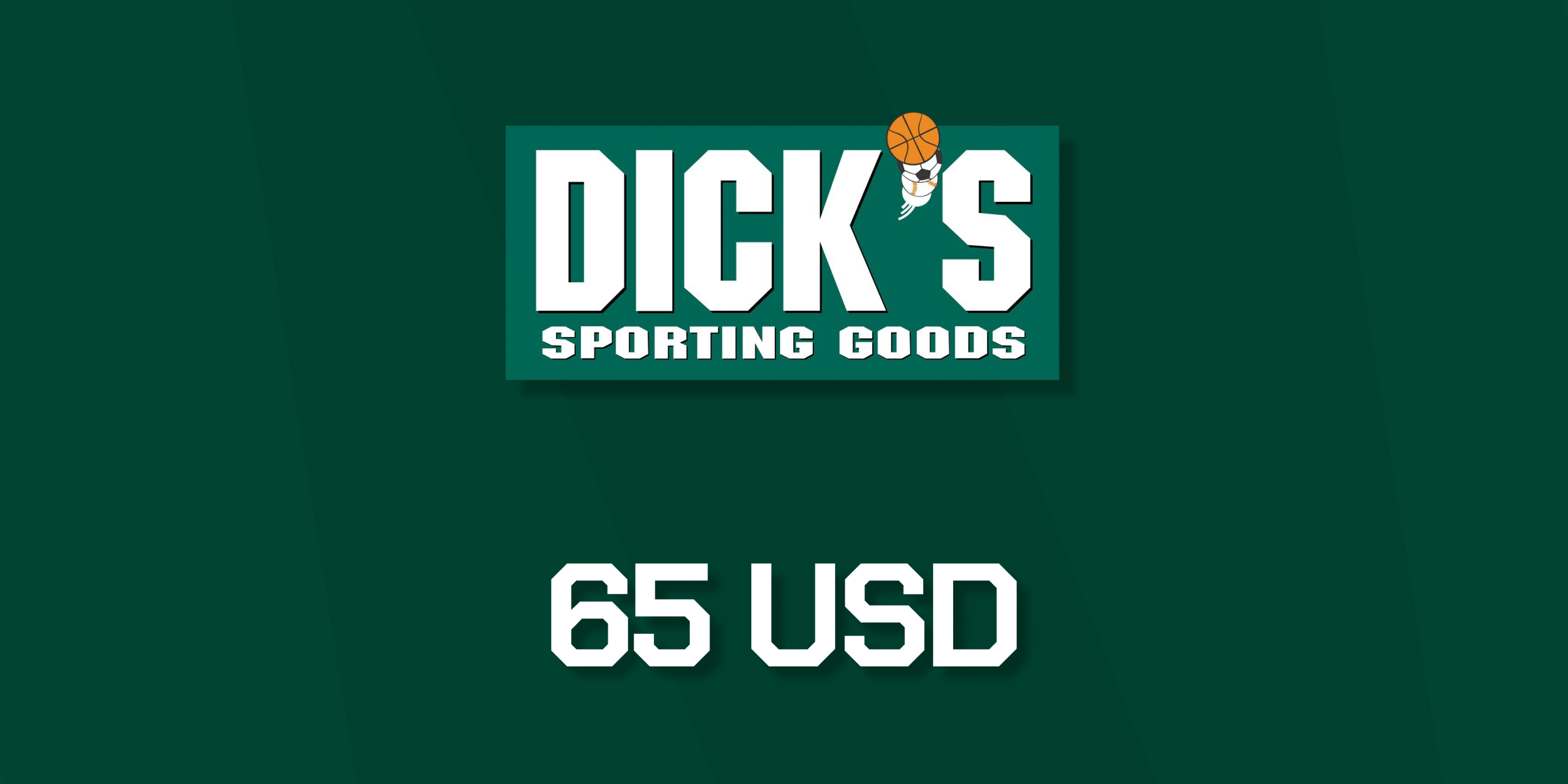 Dicks Sporting Goods Gift Card 65 USD