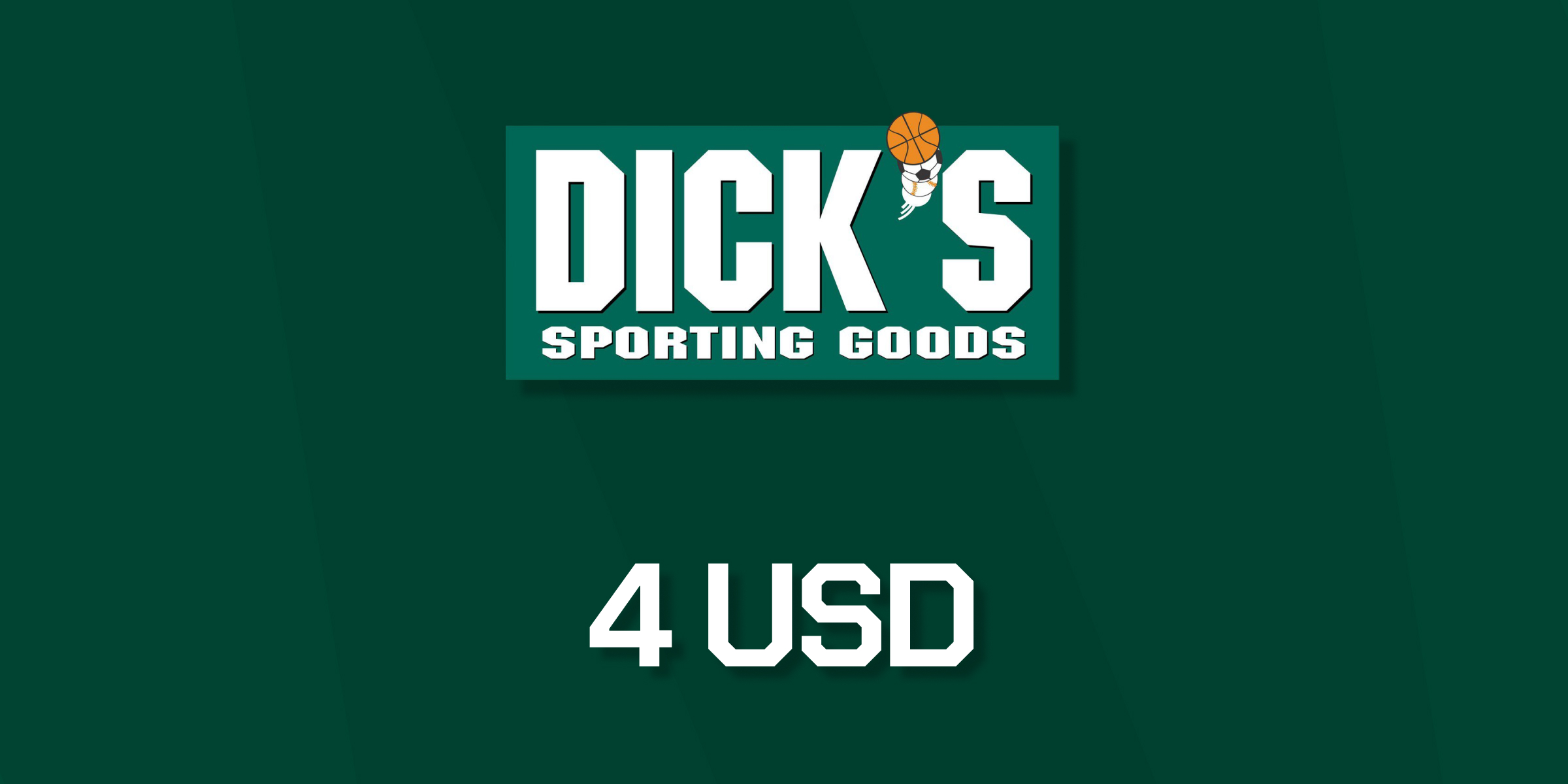 Dicks Sporting Goods Gift Card 4 USD