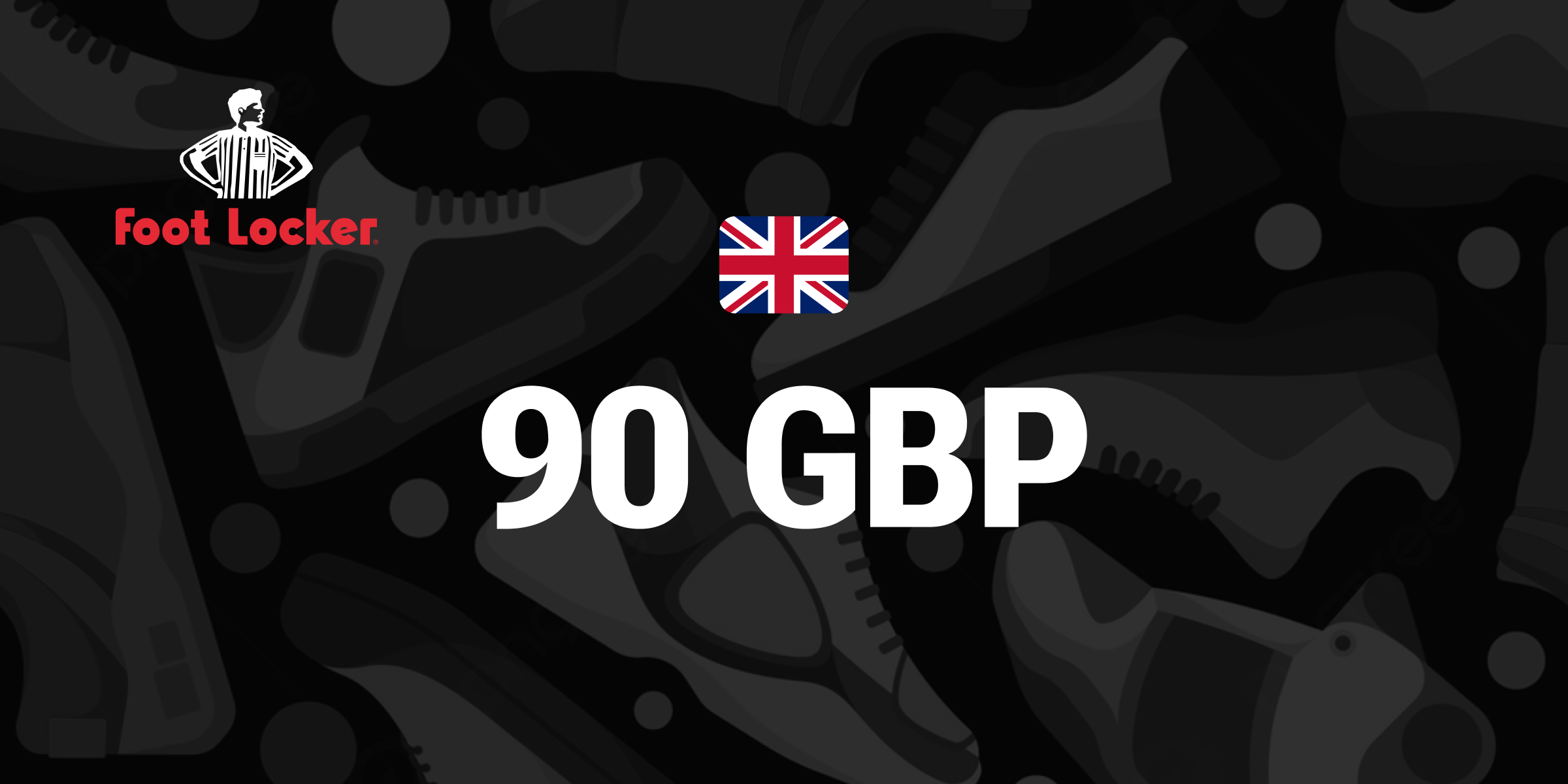 Foot Locker Gift Card 90 GBP