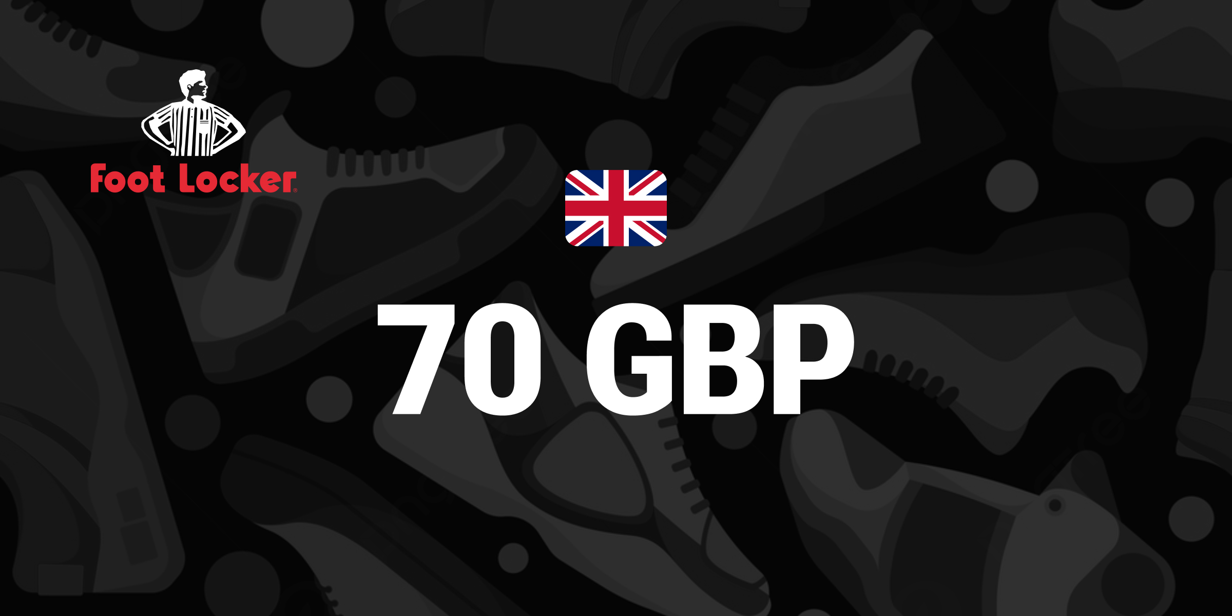Foot Locker Gift Card 70 GBP