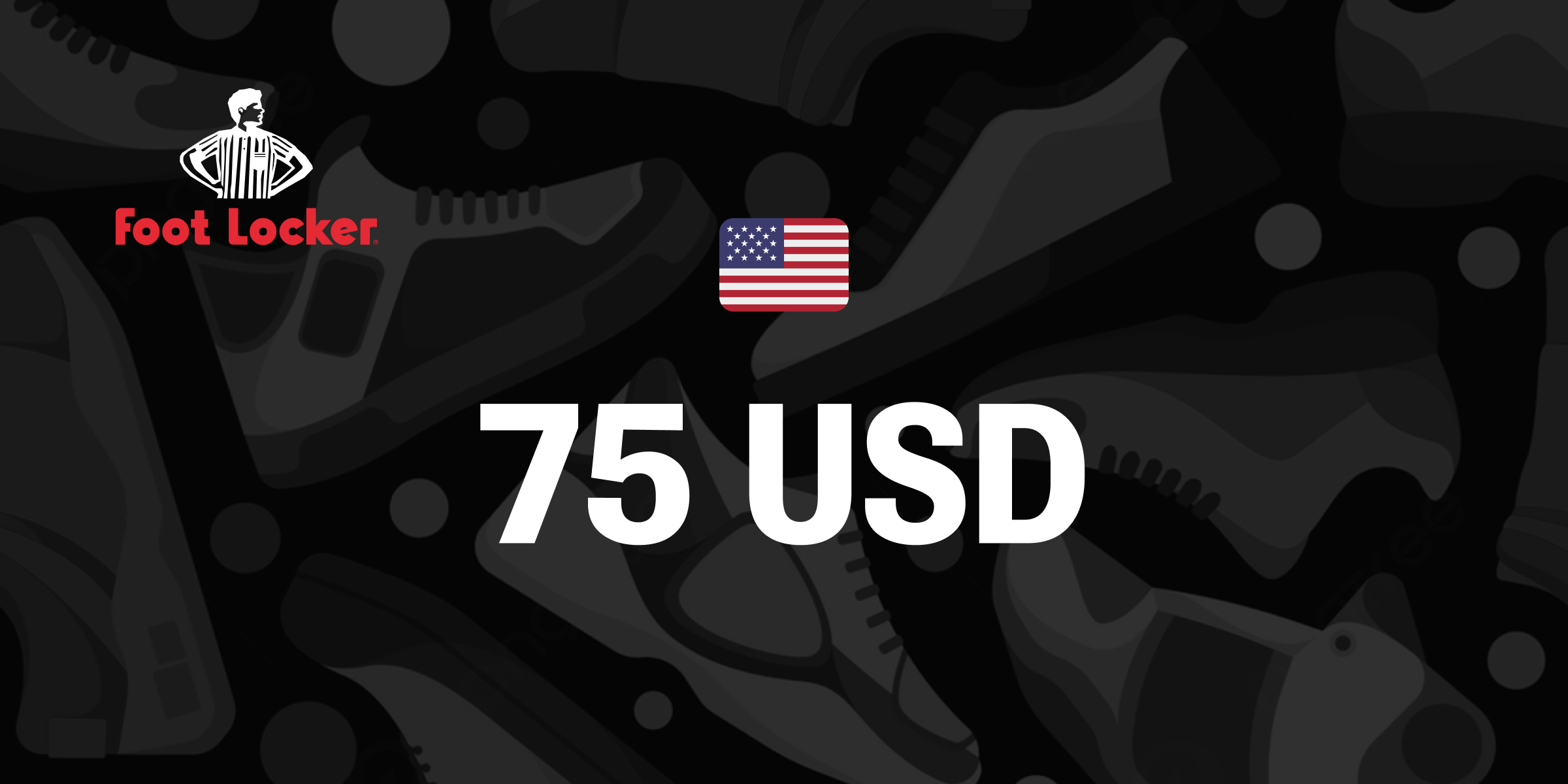 Foot Locker Gift Card 75 USD