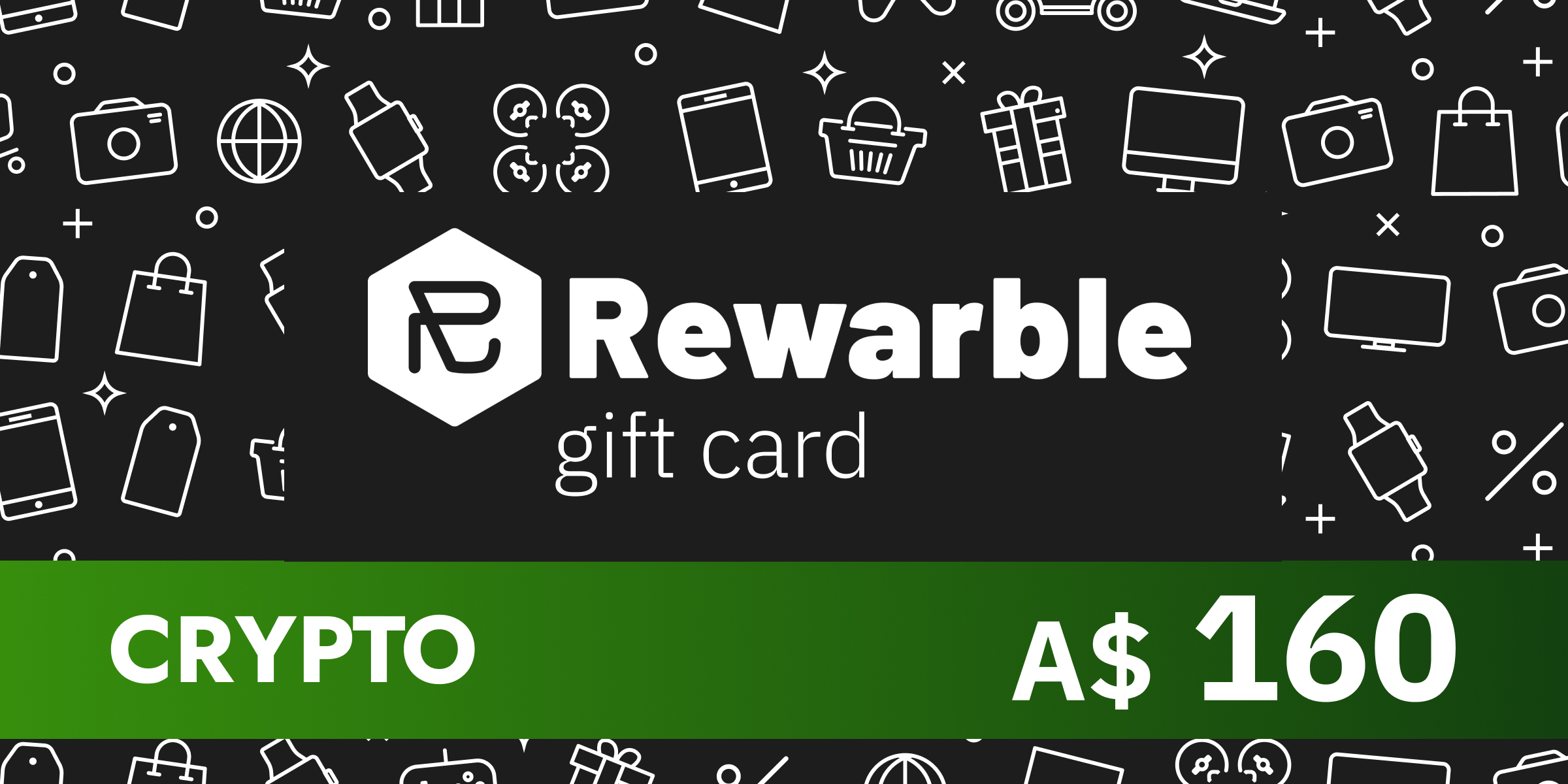 Rewarble Crypto Gift Card 160 AUD