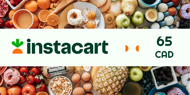 Instacart Gift Card 65 CAD