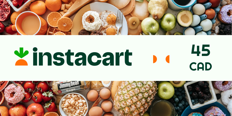 Instacart Gift Card 45 CAD