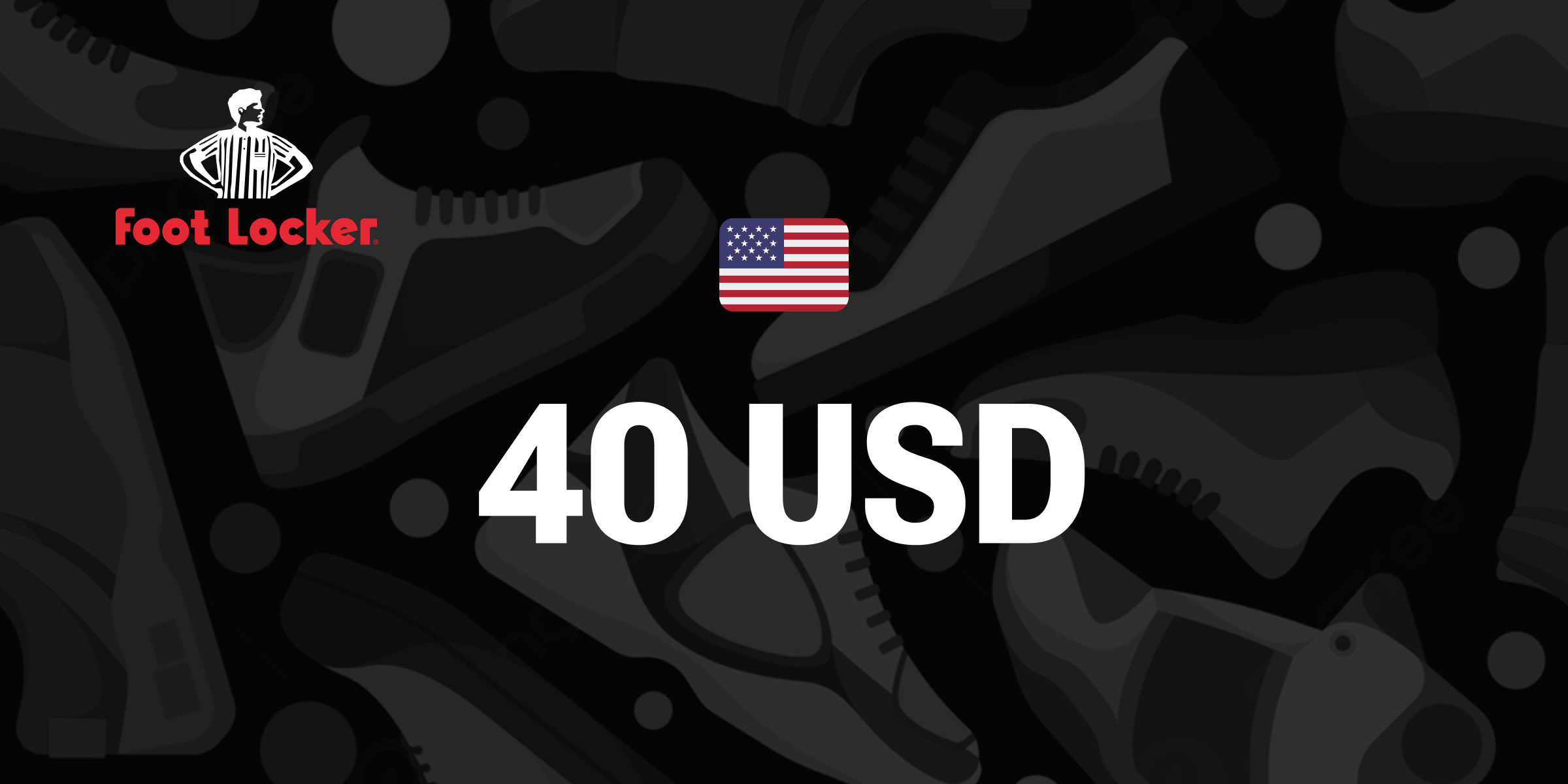 Foot Locker Gift Card 40 USD