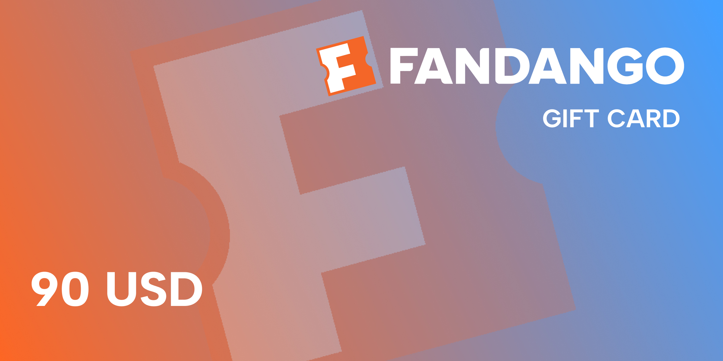 Fandango Gift Card 90 USD