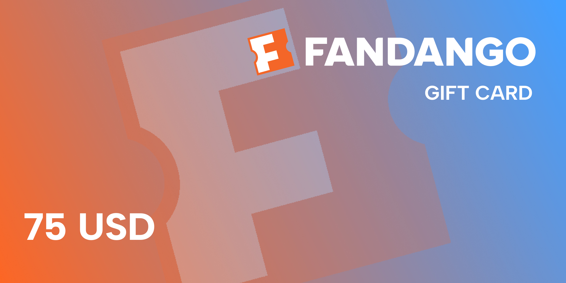 Fandango Gift Card 75 USD