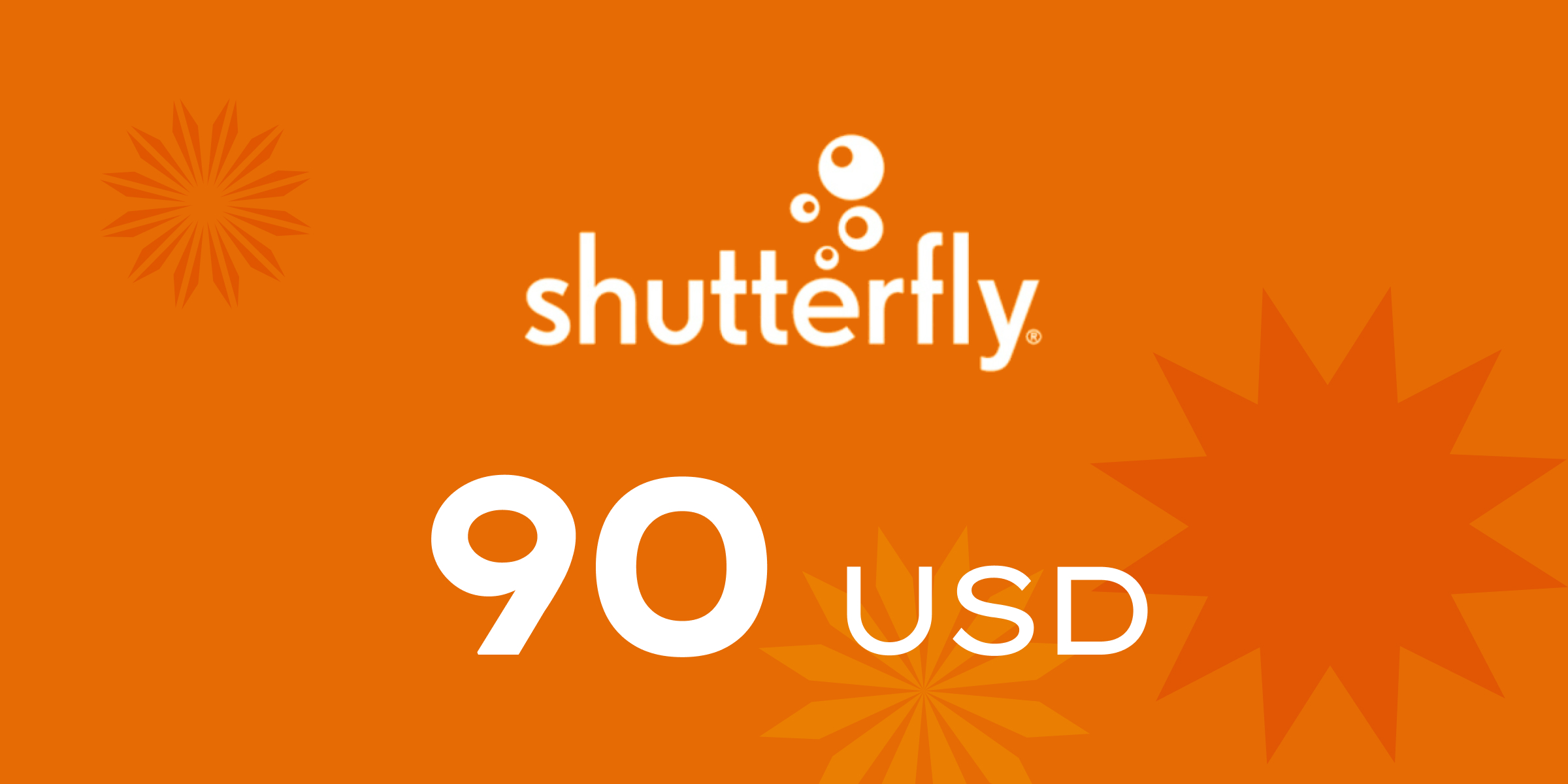 Shutterfly Gift Card 90 USD