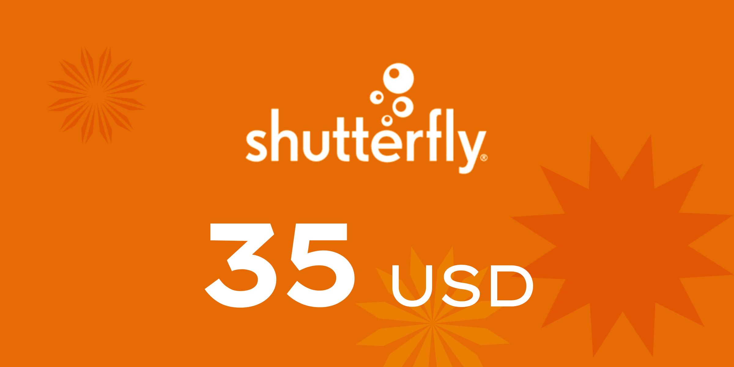 Shutterfly Gift Card 35 USD