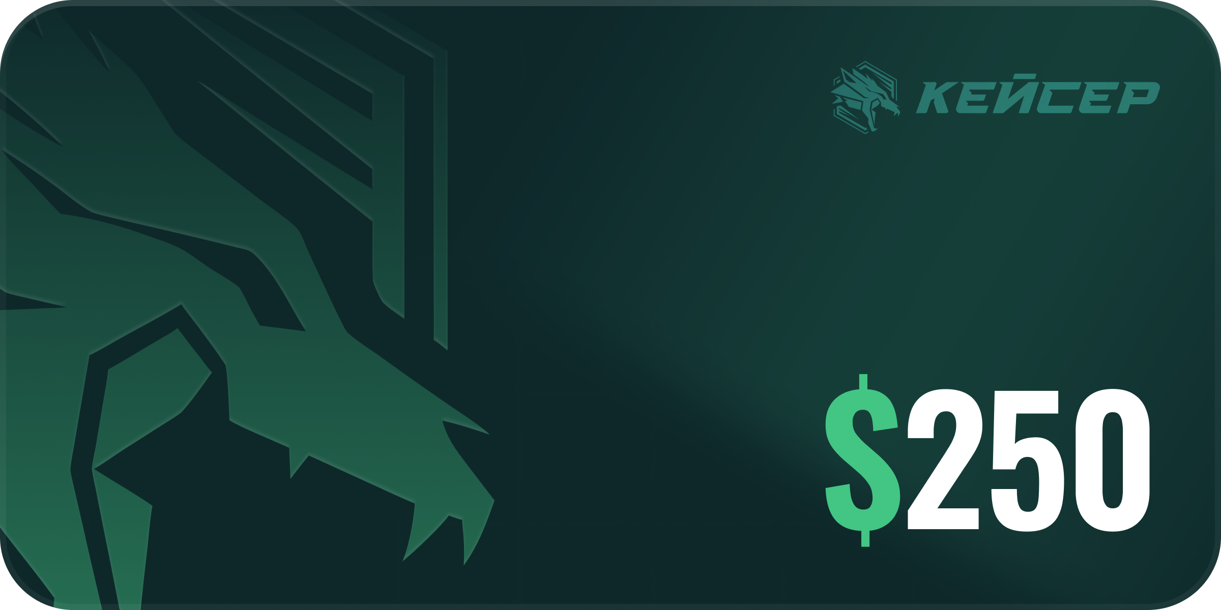 CASER Gift Card 250 USD