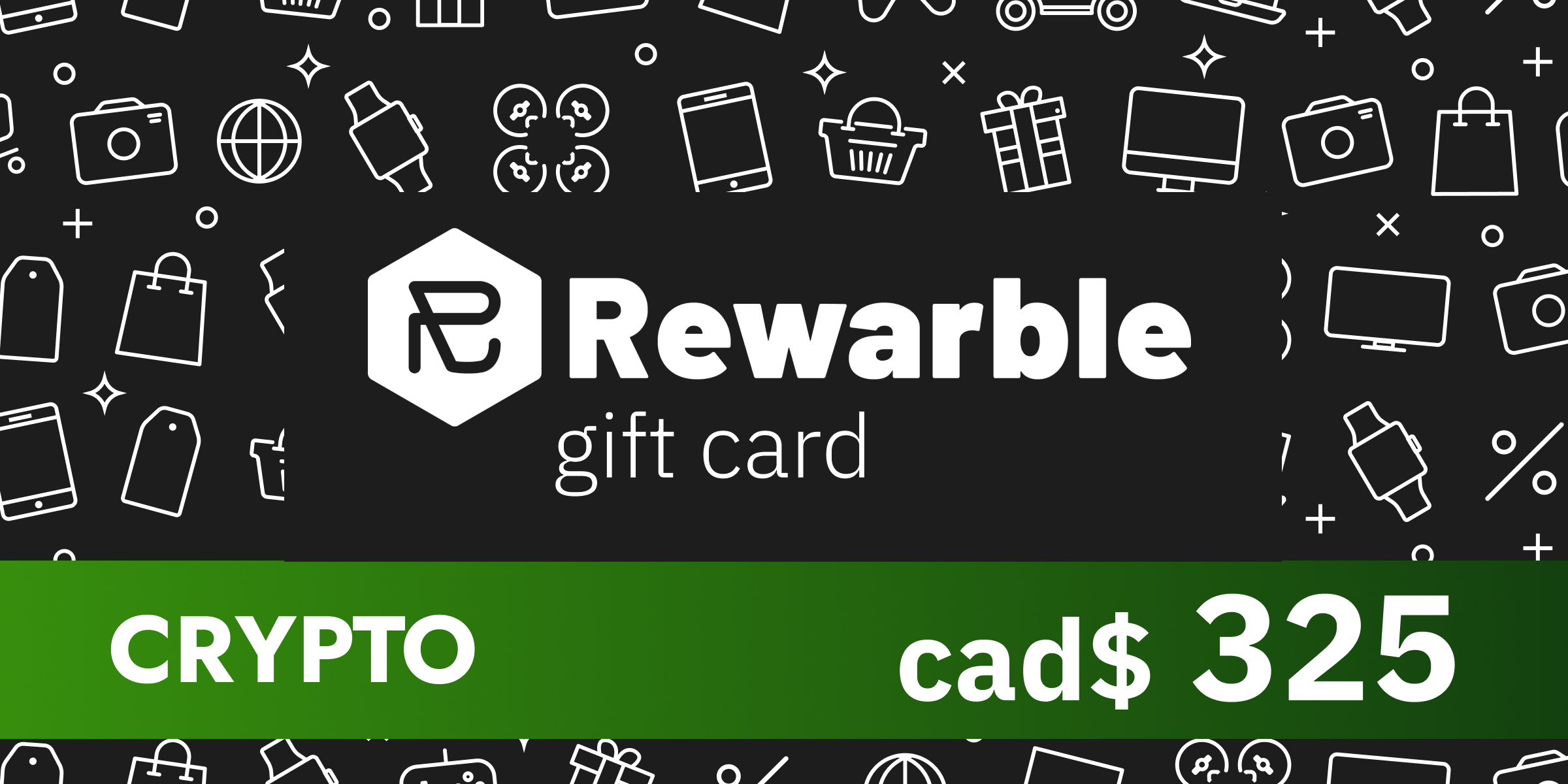 Rewarble Crypto Gift Card 325 CAD