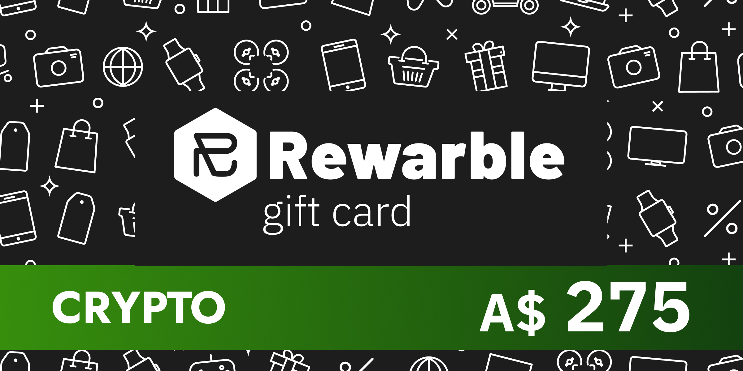 Rewarble Crypto Gift Card 275 AUD