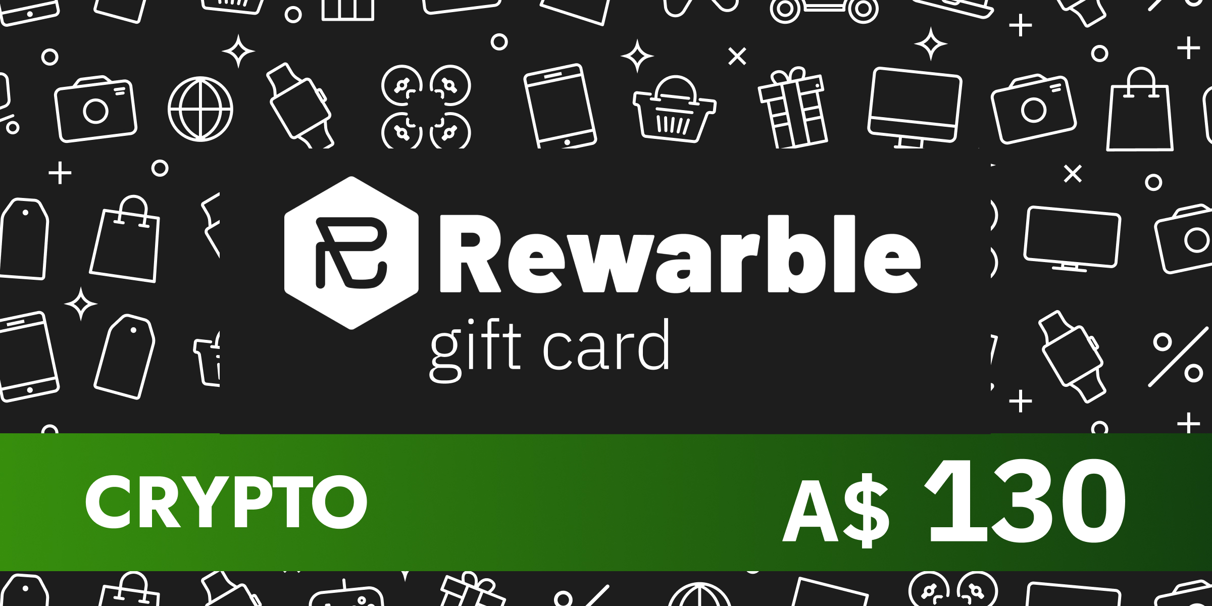 Rewarble Crypto Gift Card 130 AUD