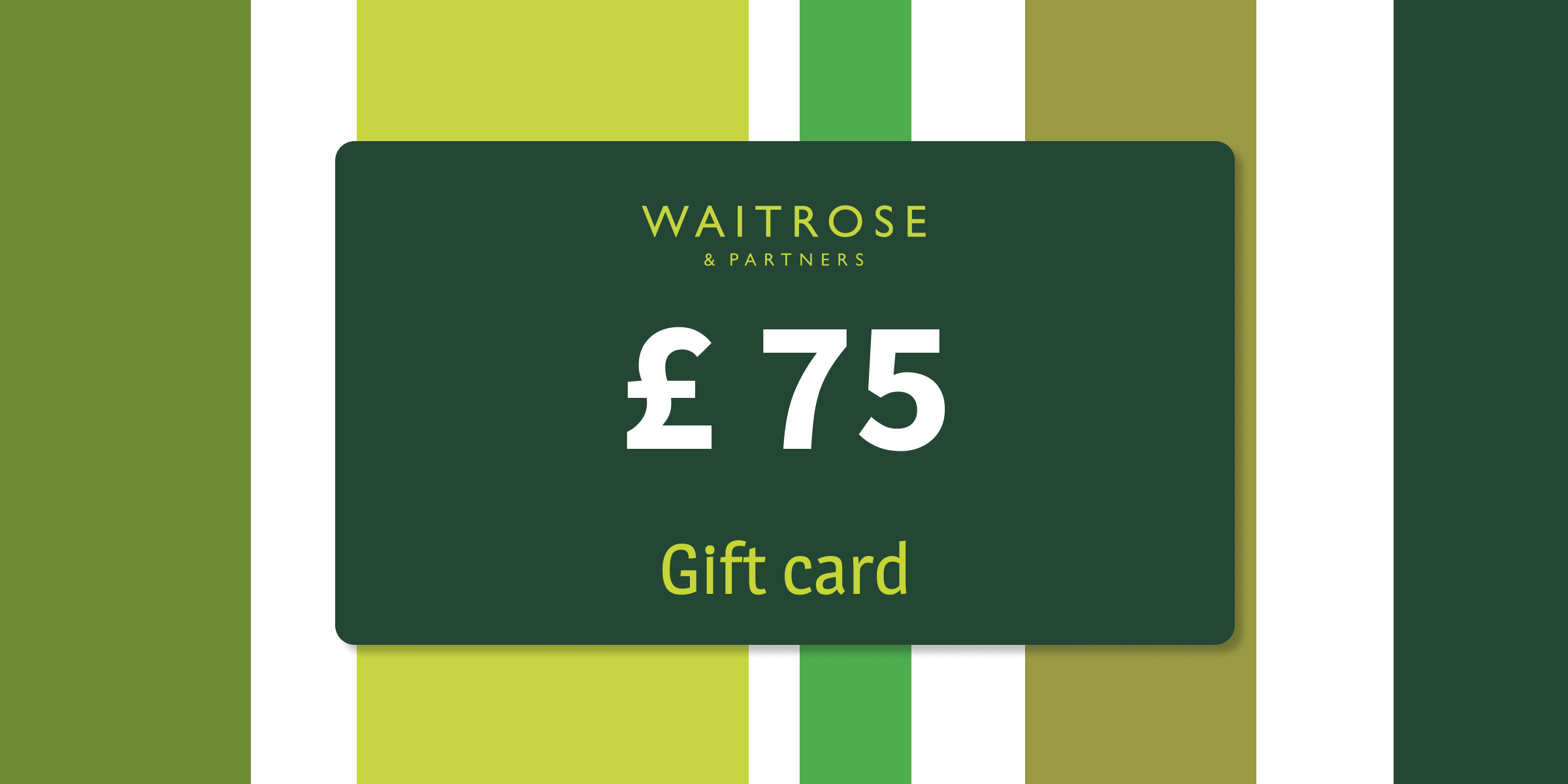 Waitrose Gift Card 75 GBP