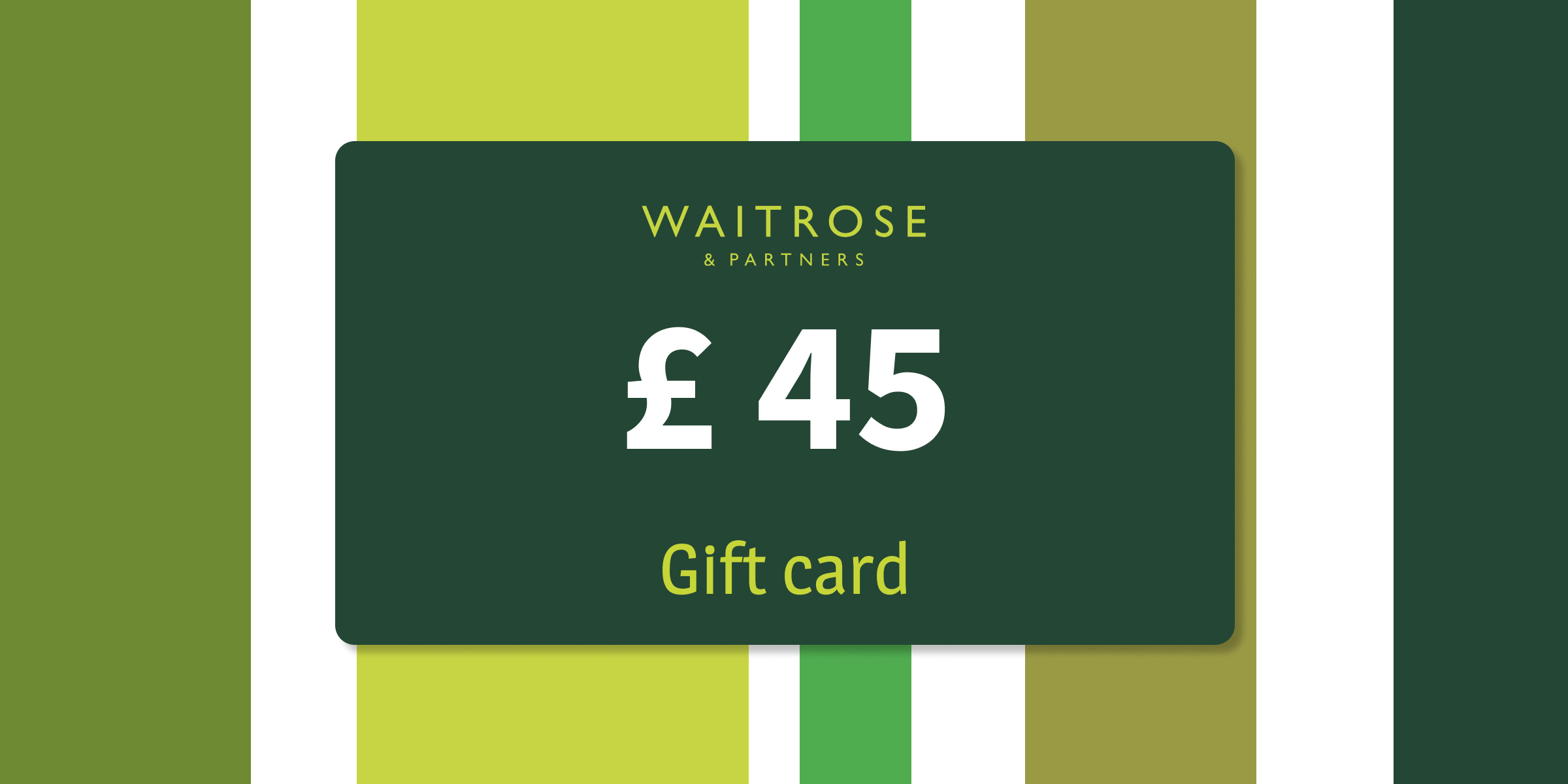 Waitrose Gift Card 45 GBP