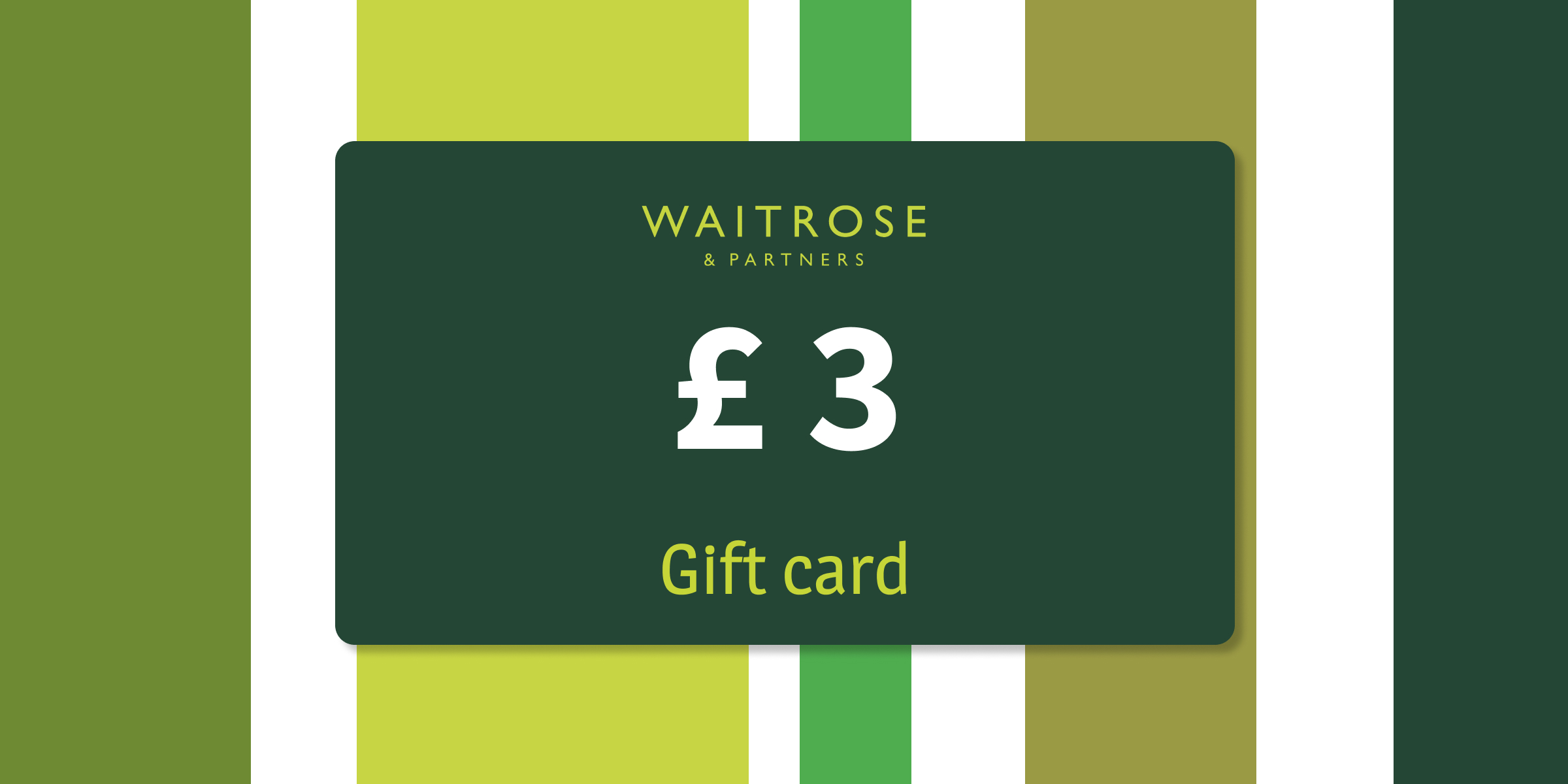 Waitrose Gift Card 3 GBP