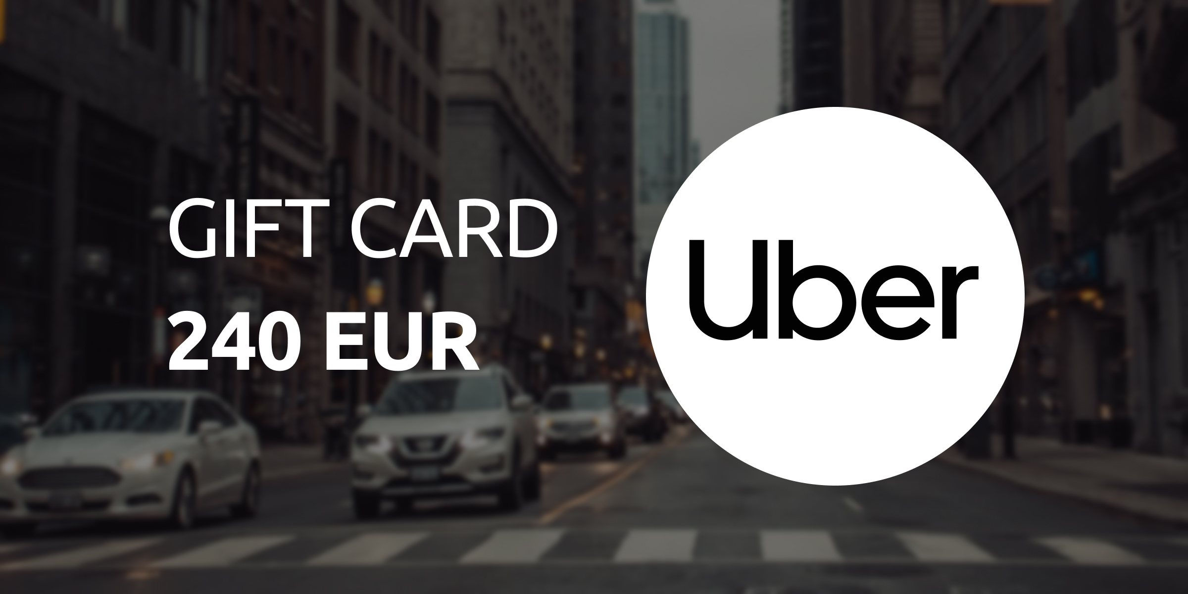 Uber Gift Card 240 EUR