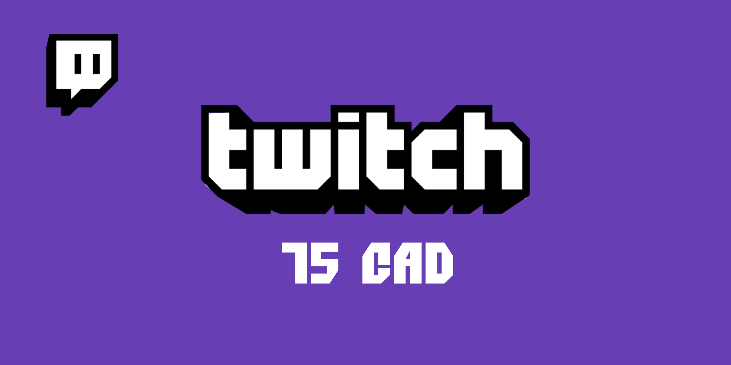 Twitch Gift Card 75 CAD