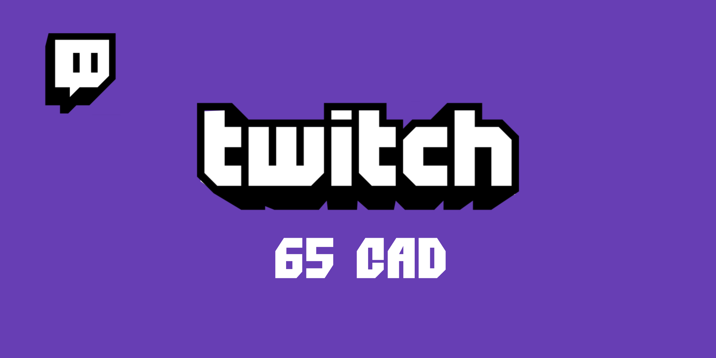 Twitch Gift Card 65 CAD
