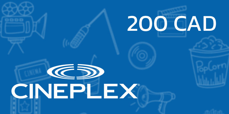 Cineplex Gift Card 200 CAD