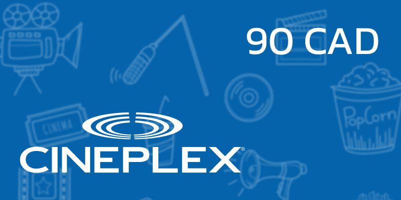 Cineplex Gift Card 90 CAD