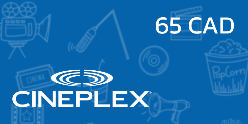Cineplex Gift Card 65 CAD