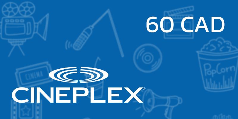 Cineplex Gift Card 60 CAD