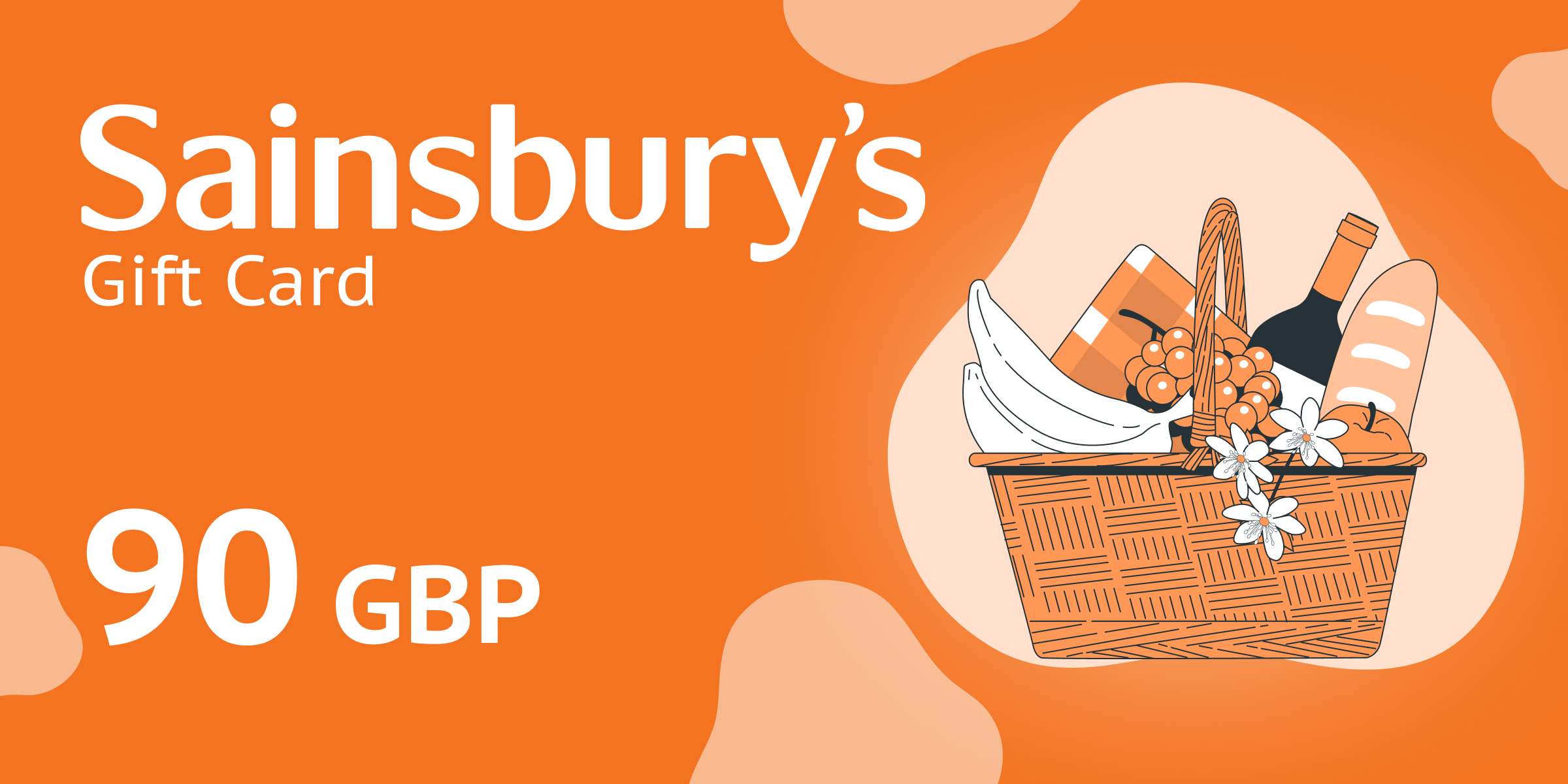 Sainsburys Gift Card 90 GBP