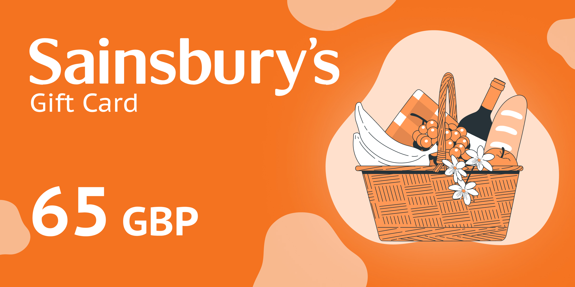 Sainsburys Gift Card 65 GBP