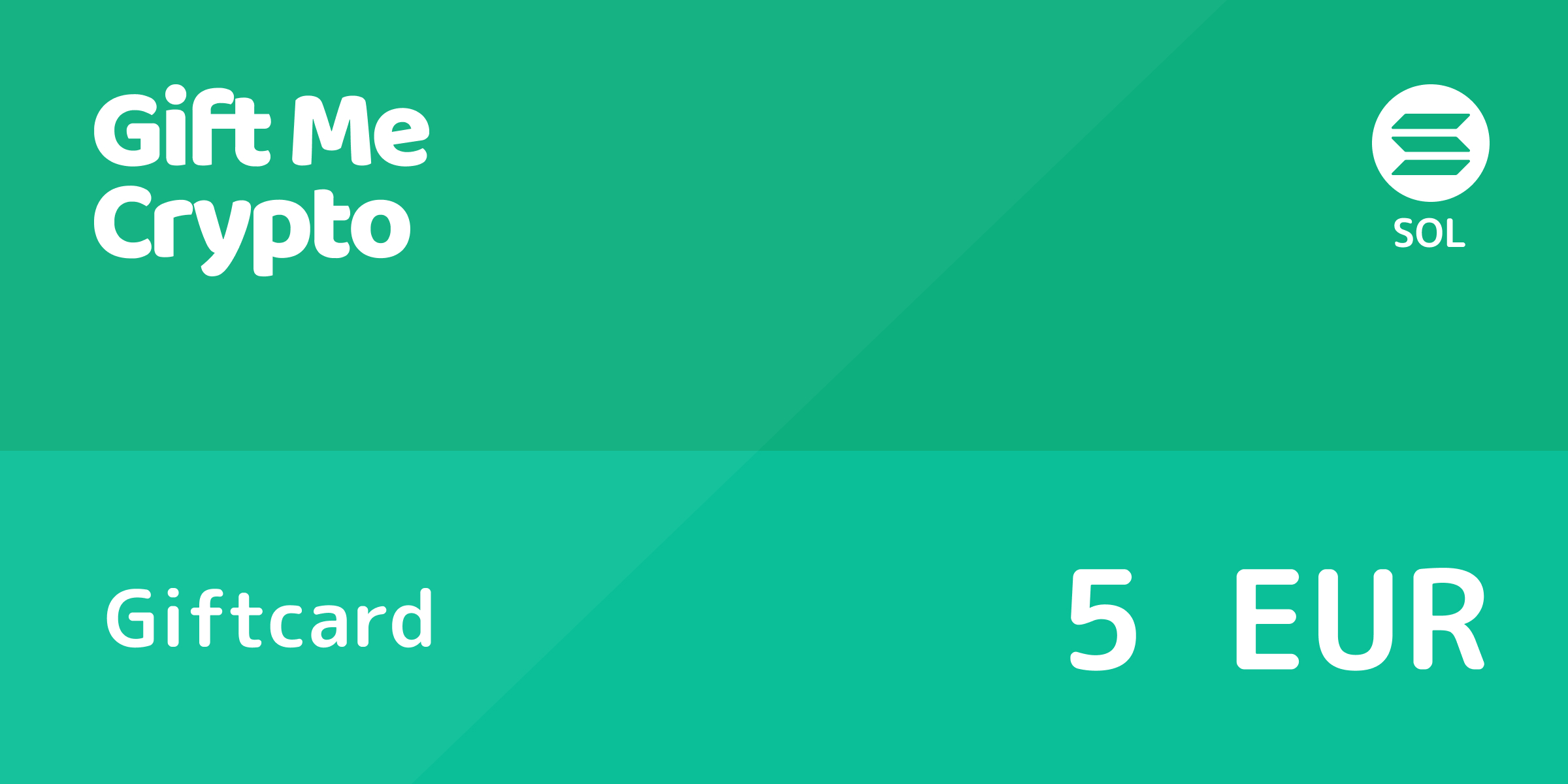 Gift Me Crypto Gift Card Solana 5 EUR