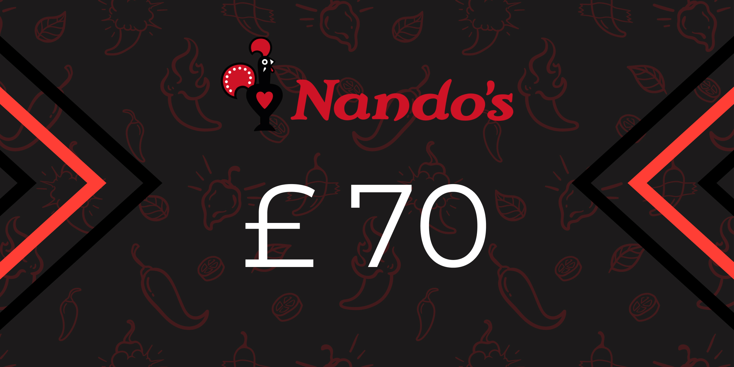 Nandos Gift Card 70 GBP
