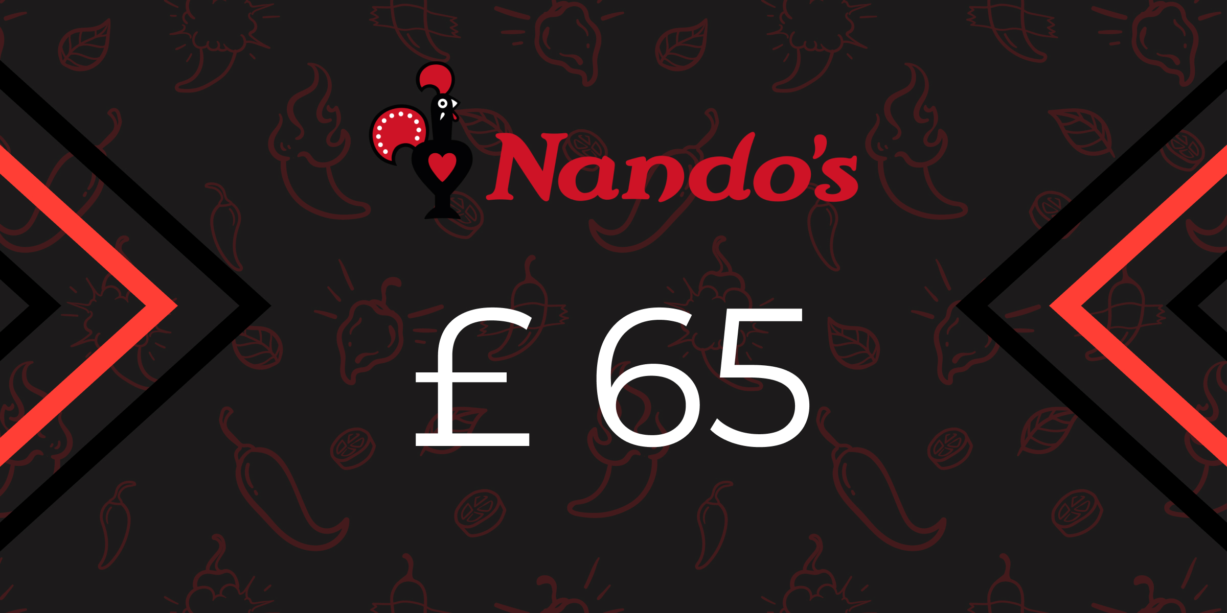 Nandos Gift Card 65 GBP