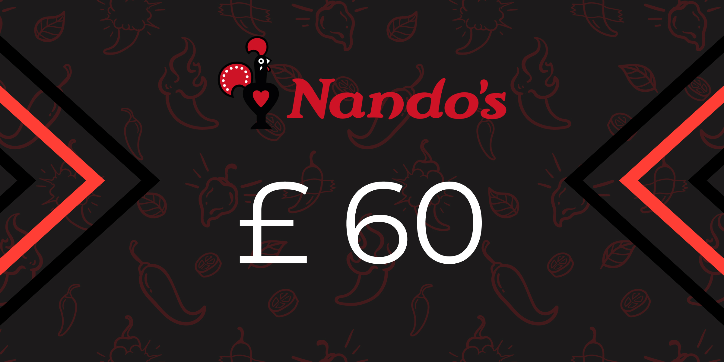 Nandos Gift Card 60 GBP