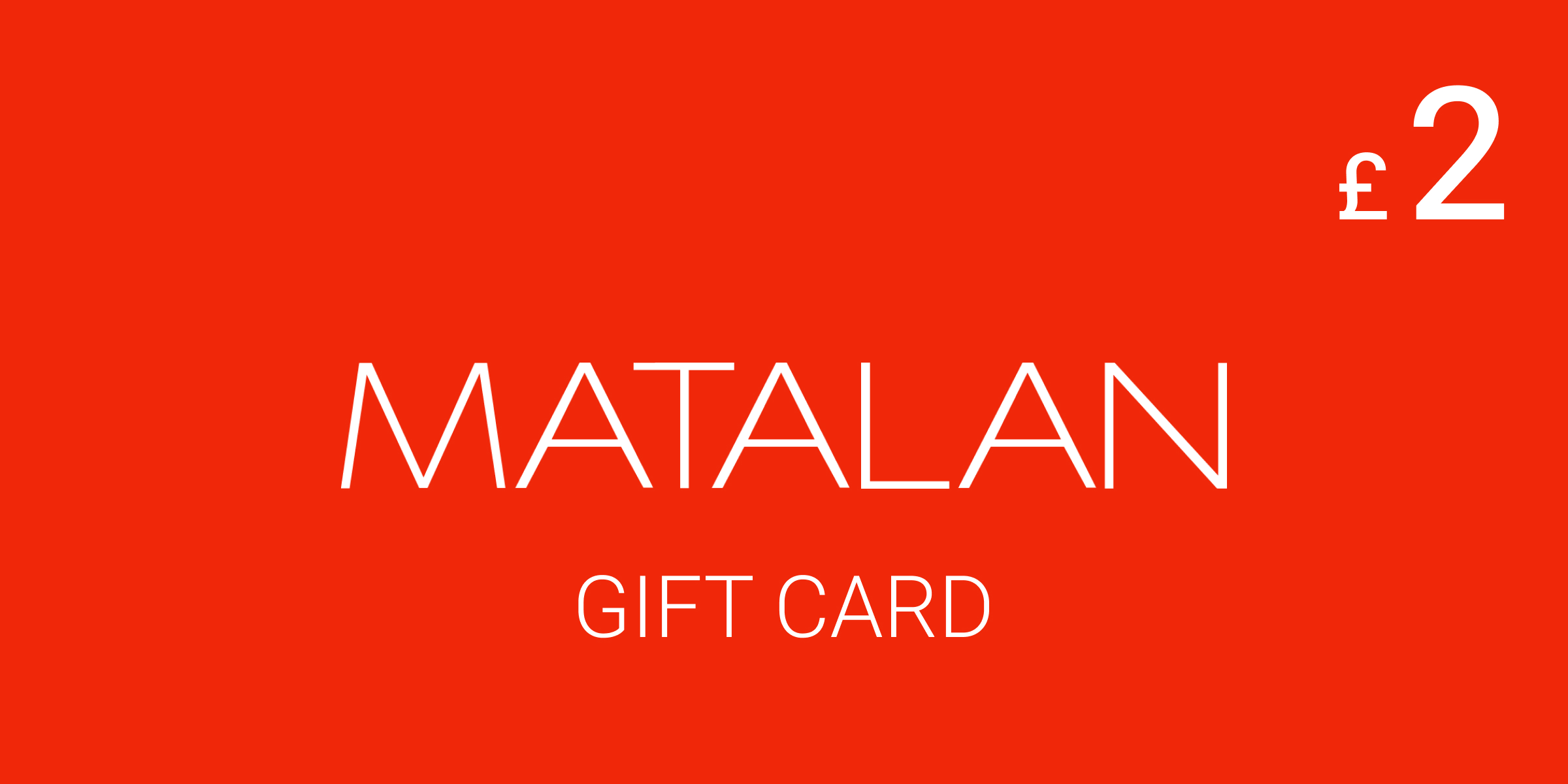 Matalan Gift Card 2 GBP