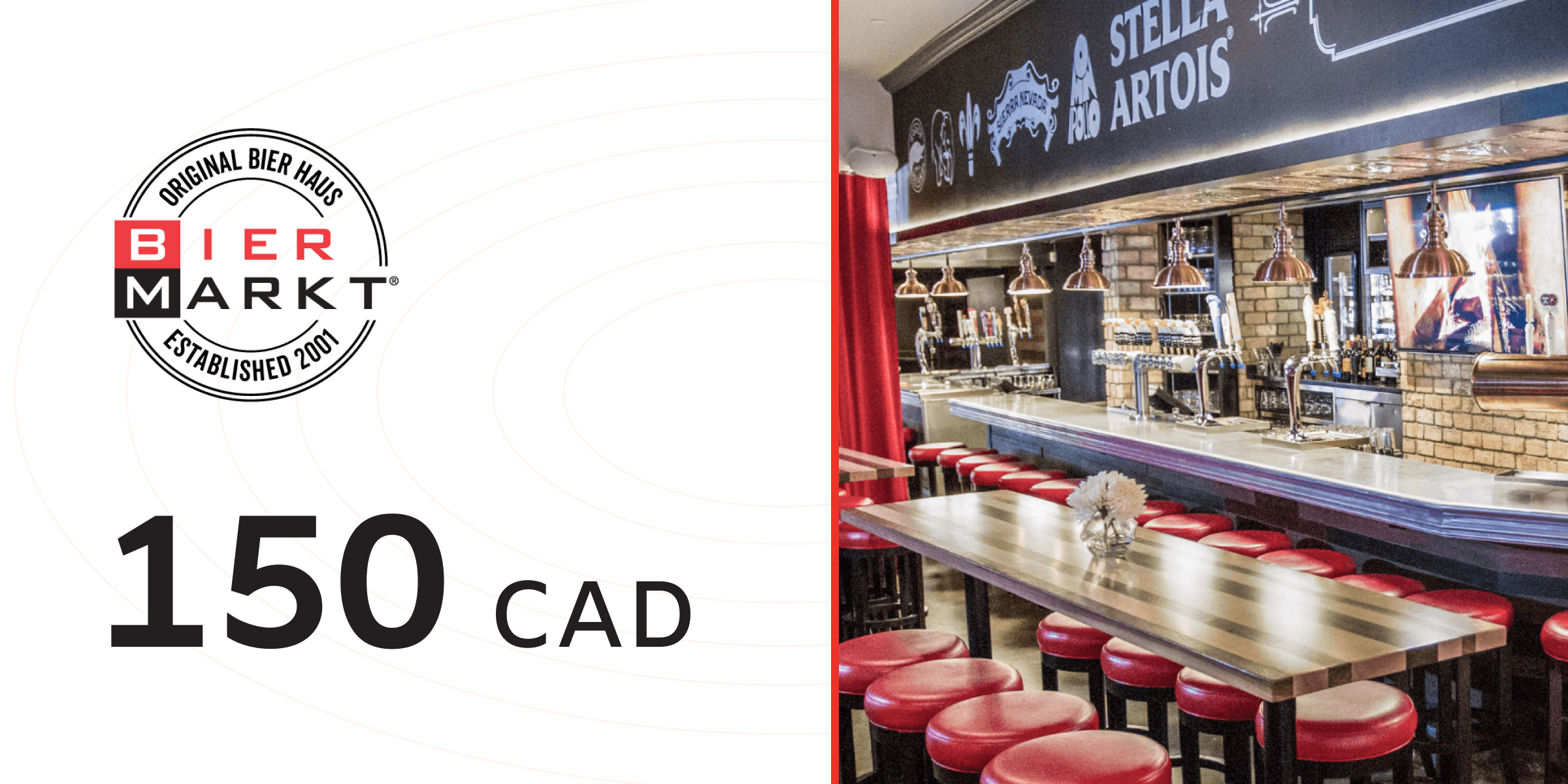Bier Markt Gift Card 150 CAD