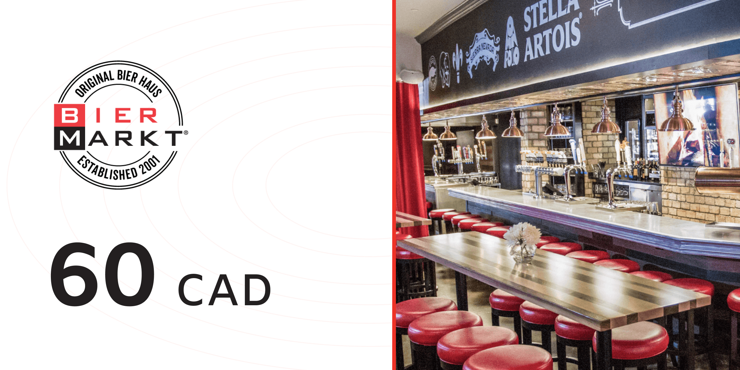 Bier Markt Gift Card 60 CAD