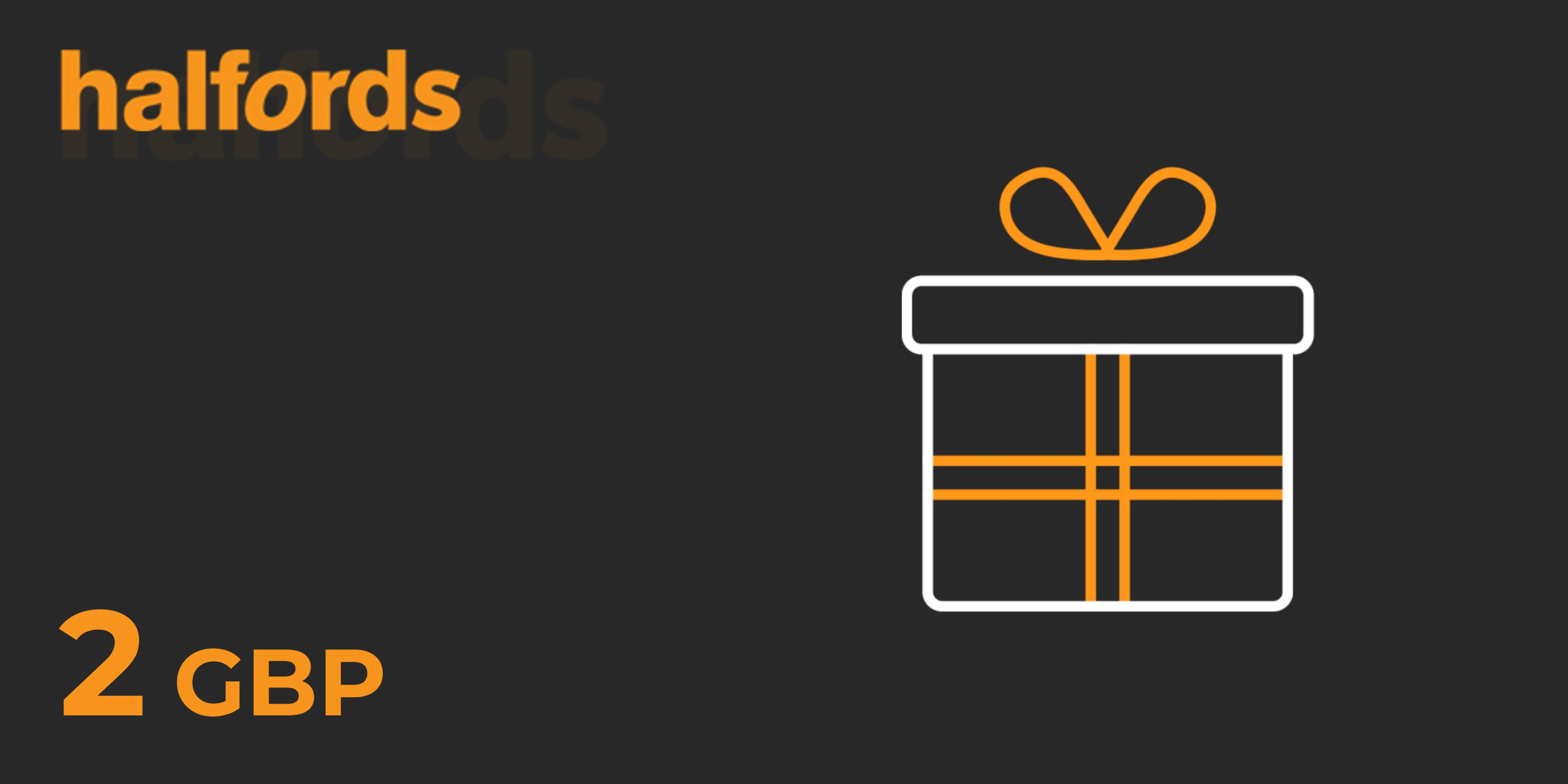 Halfords Gift Card 2 GBP