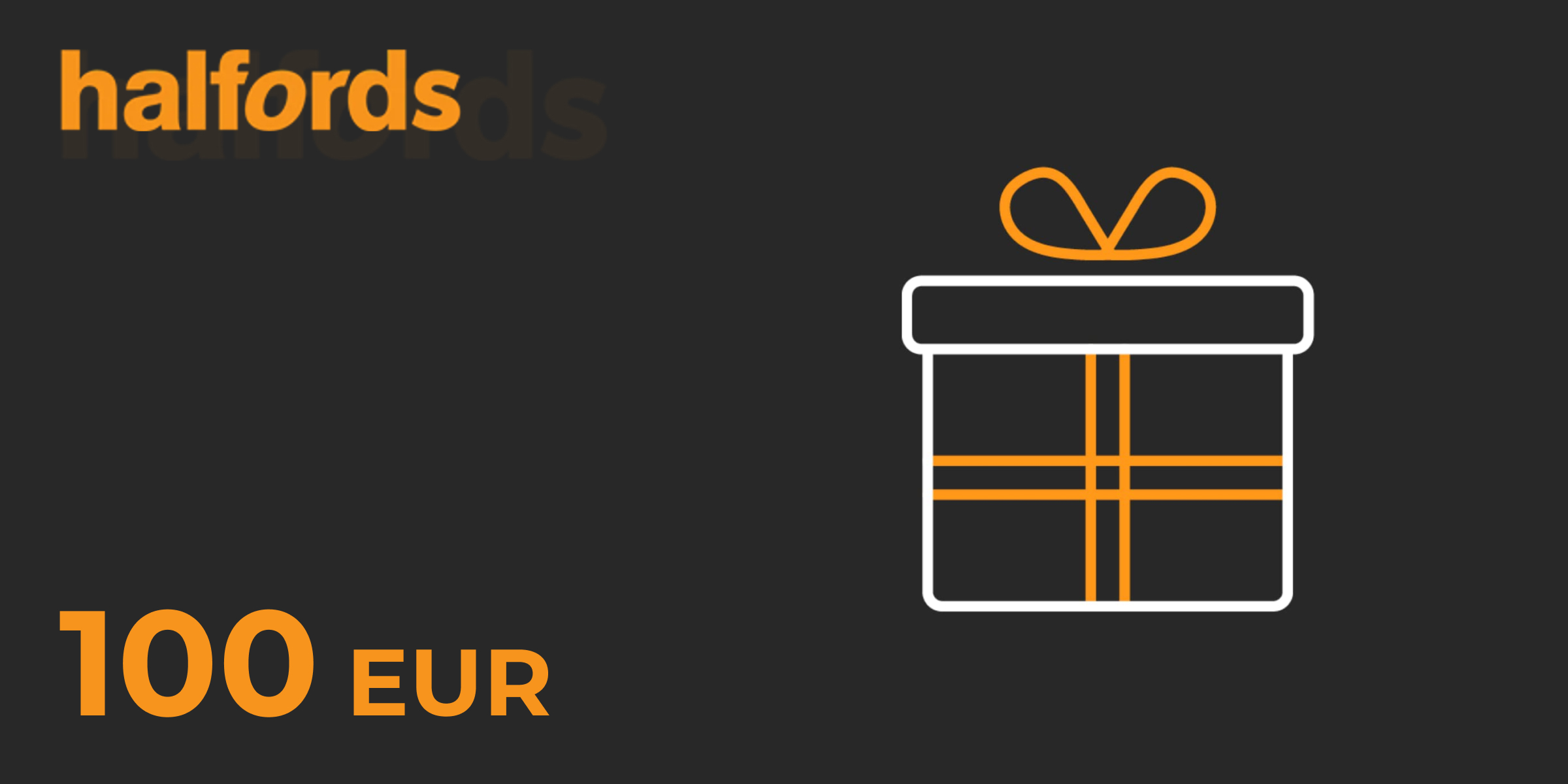 Halfords Gift Card 100 EUR