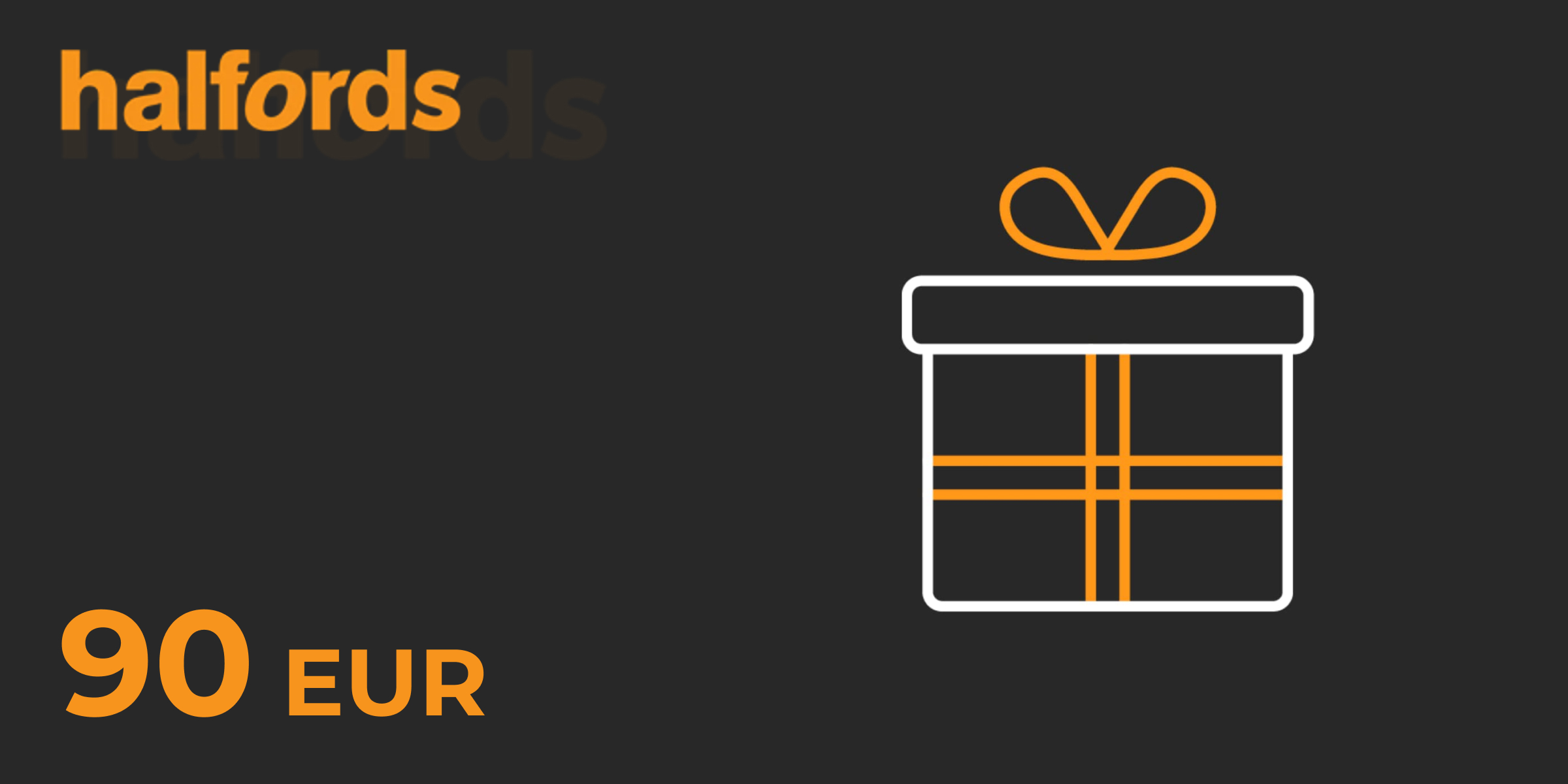 Halfords Gift Card 90 EUR
