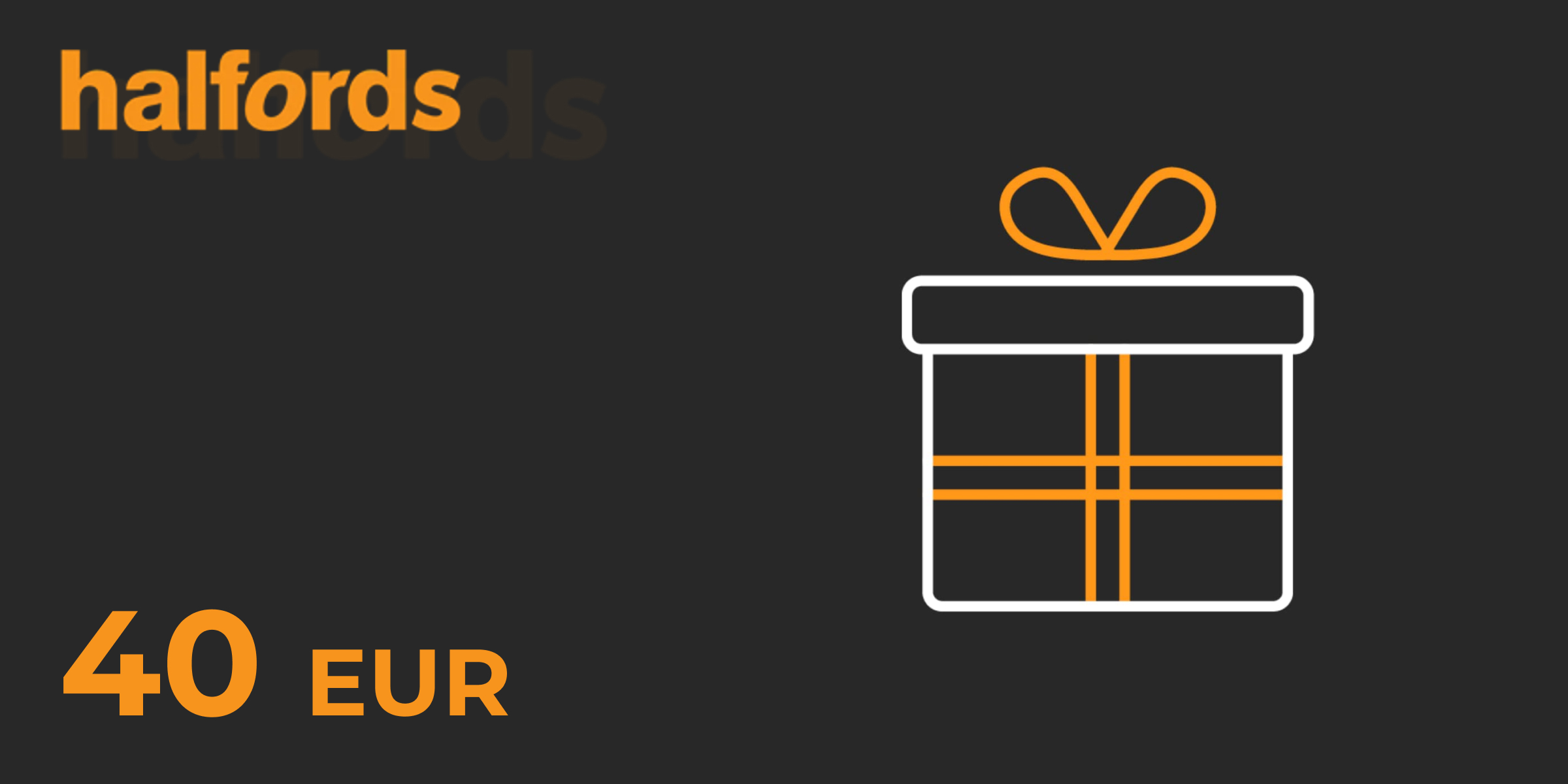 Halfords Gift Card 40 EUR